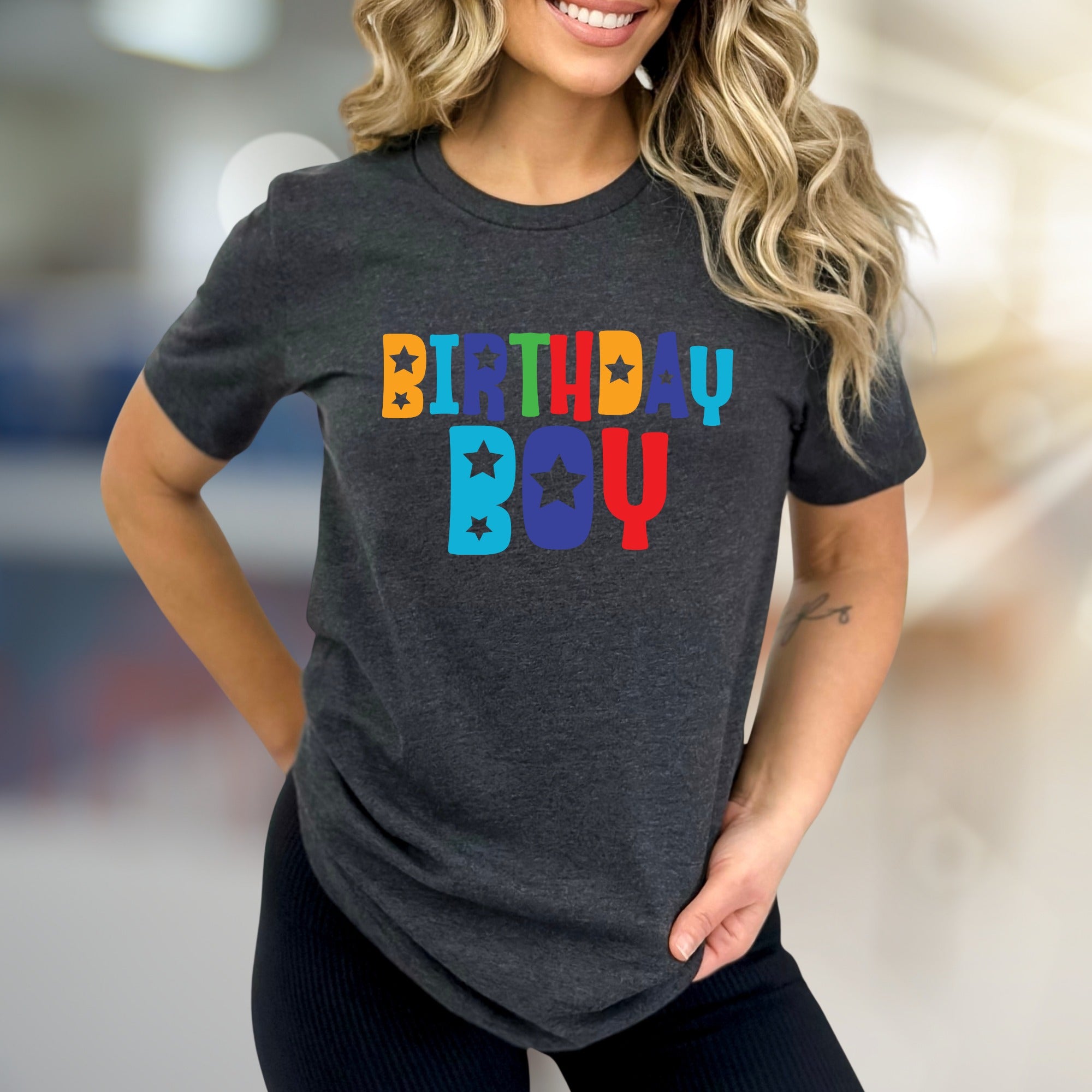 "BIRTHDAY BOY" Celebration Graphic Tee, a Fun Niche Pick for Party-Goers