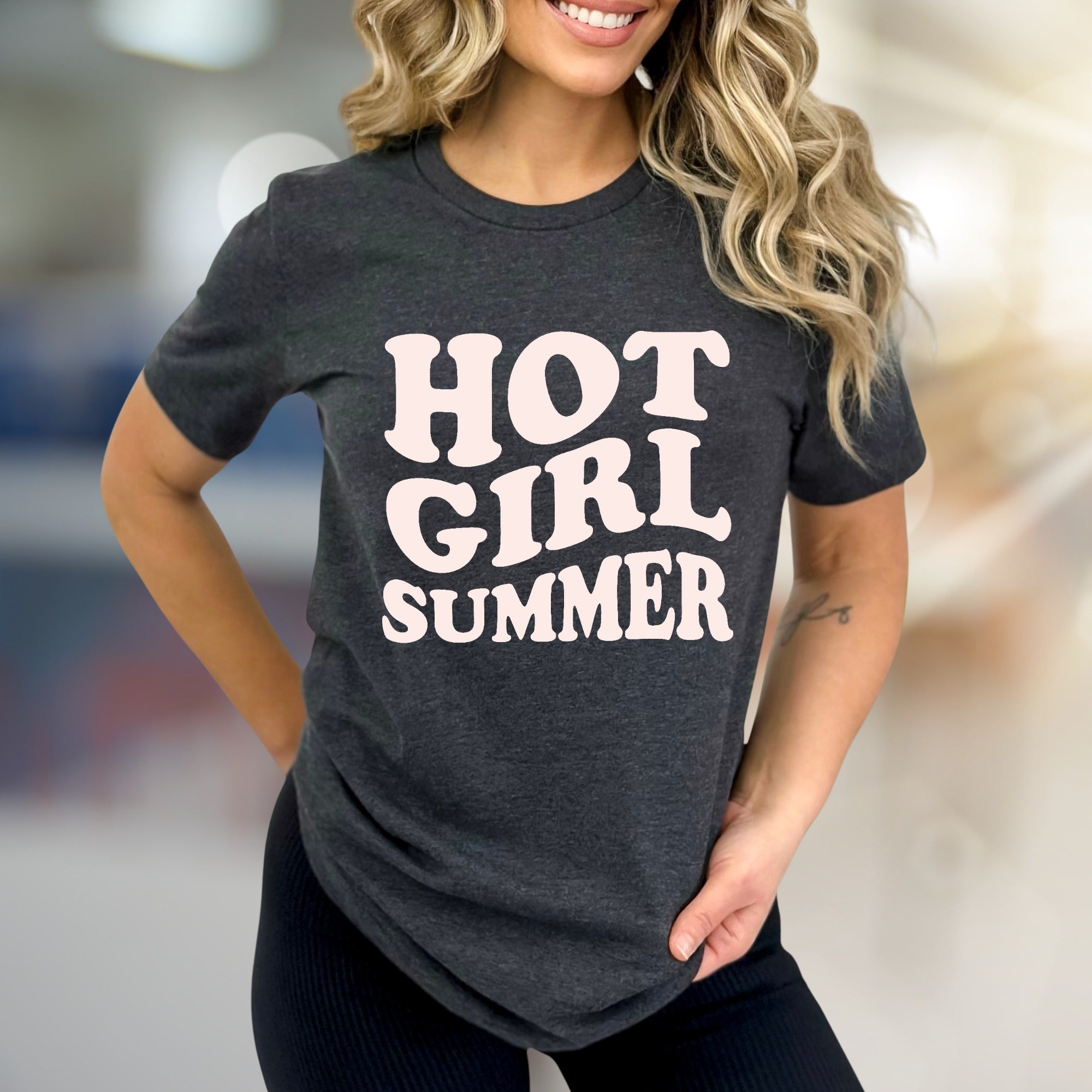 "Hot Girl Summer" Retro Graphic Tee, a Trendy Statement for Summer Lovers