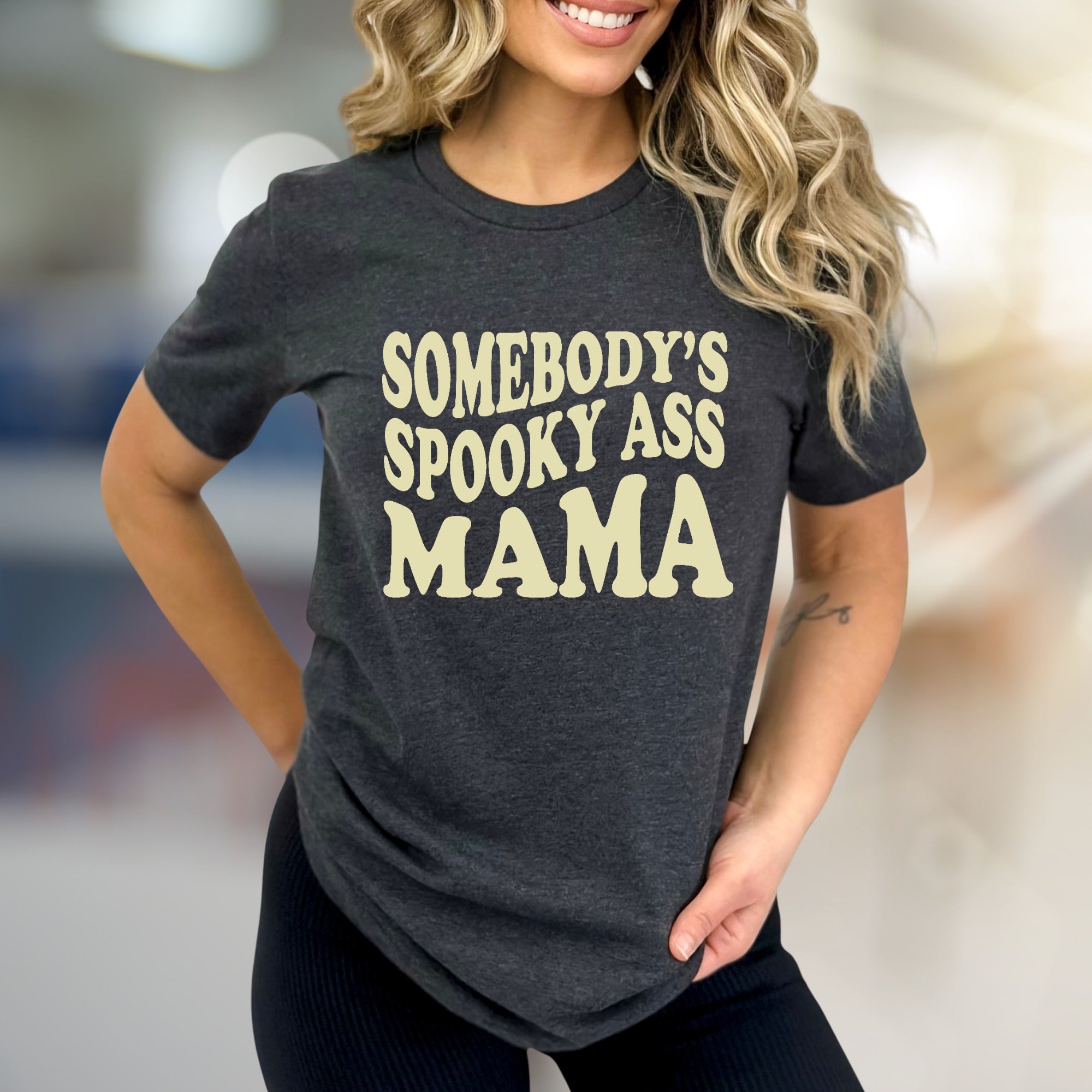 "Somebody's Spooky Ass Mama" Halloween Graphic Tee, a Fun Mama Pick for Casual Wear