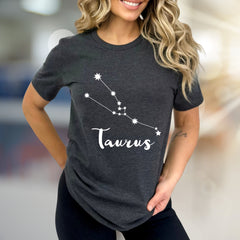 Taurus Zodiac Constellation Graphic Tee, a Celestial Pick for Astrology Lovers