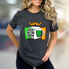 "Luck of the Irish" St. Patrick's Day Graphic Tee, a Festive Pick for Celebrants