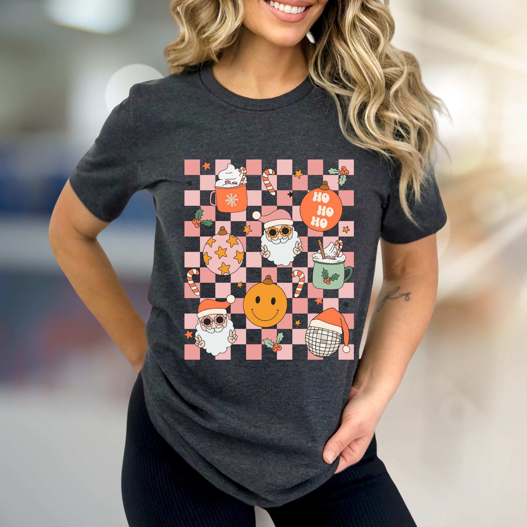 Ho Ho Ho Cheerful Christmas Graphic Tee, a Mirthful Holiday Pick for Everyone