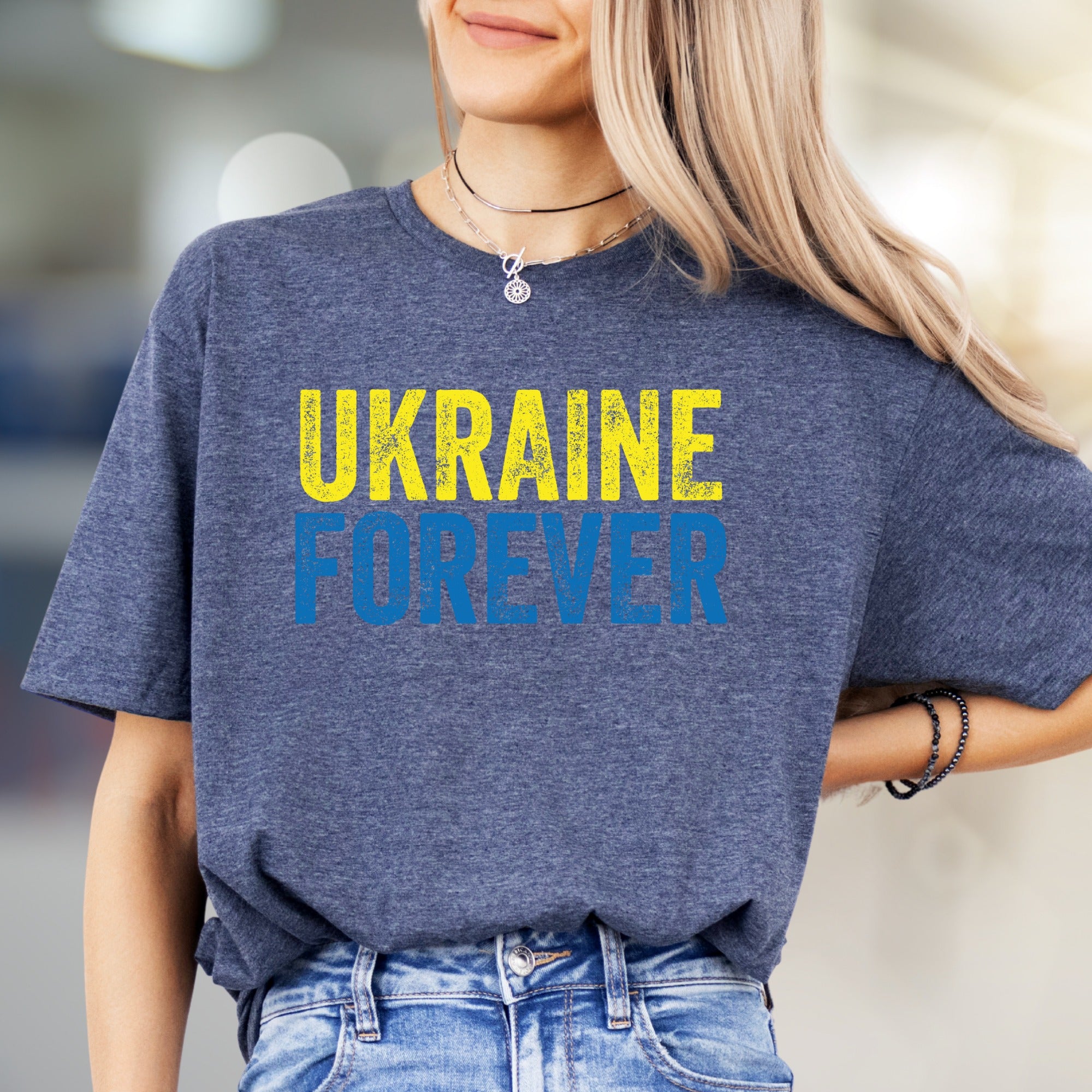"Ukraine Forever" Patriotic Graphic Tee, a Statement Pick for Supporters