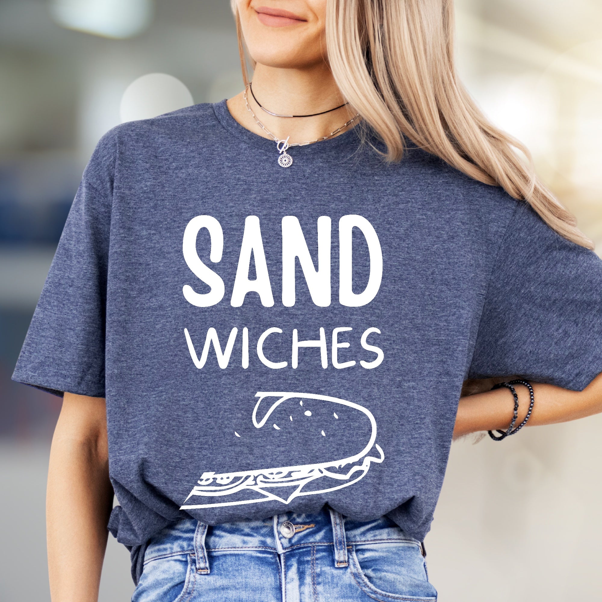 "SAND WICHES" Lunch Break Graphic Tee, a Foodie Pick for Casual Days