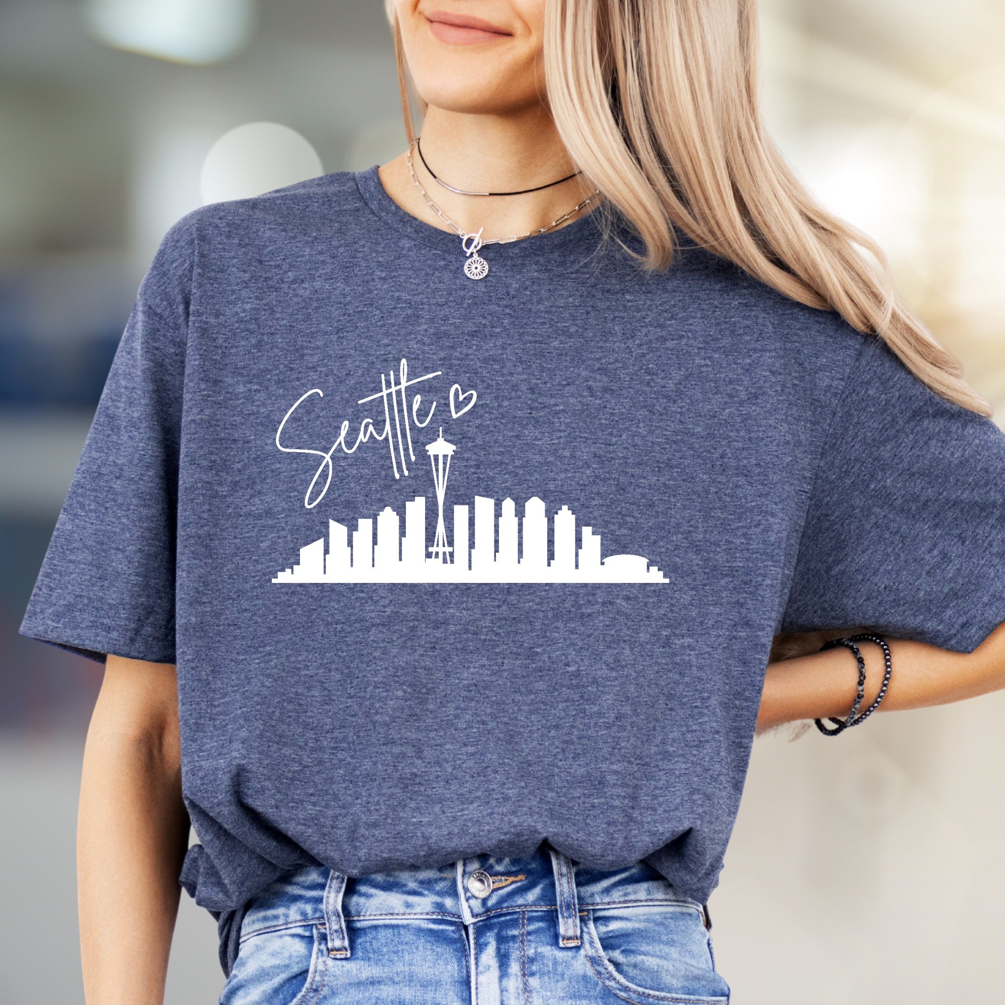 "Seattle" Skyline Graphic Tee, a PNW Style Pick for City Lovers