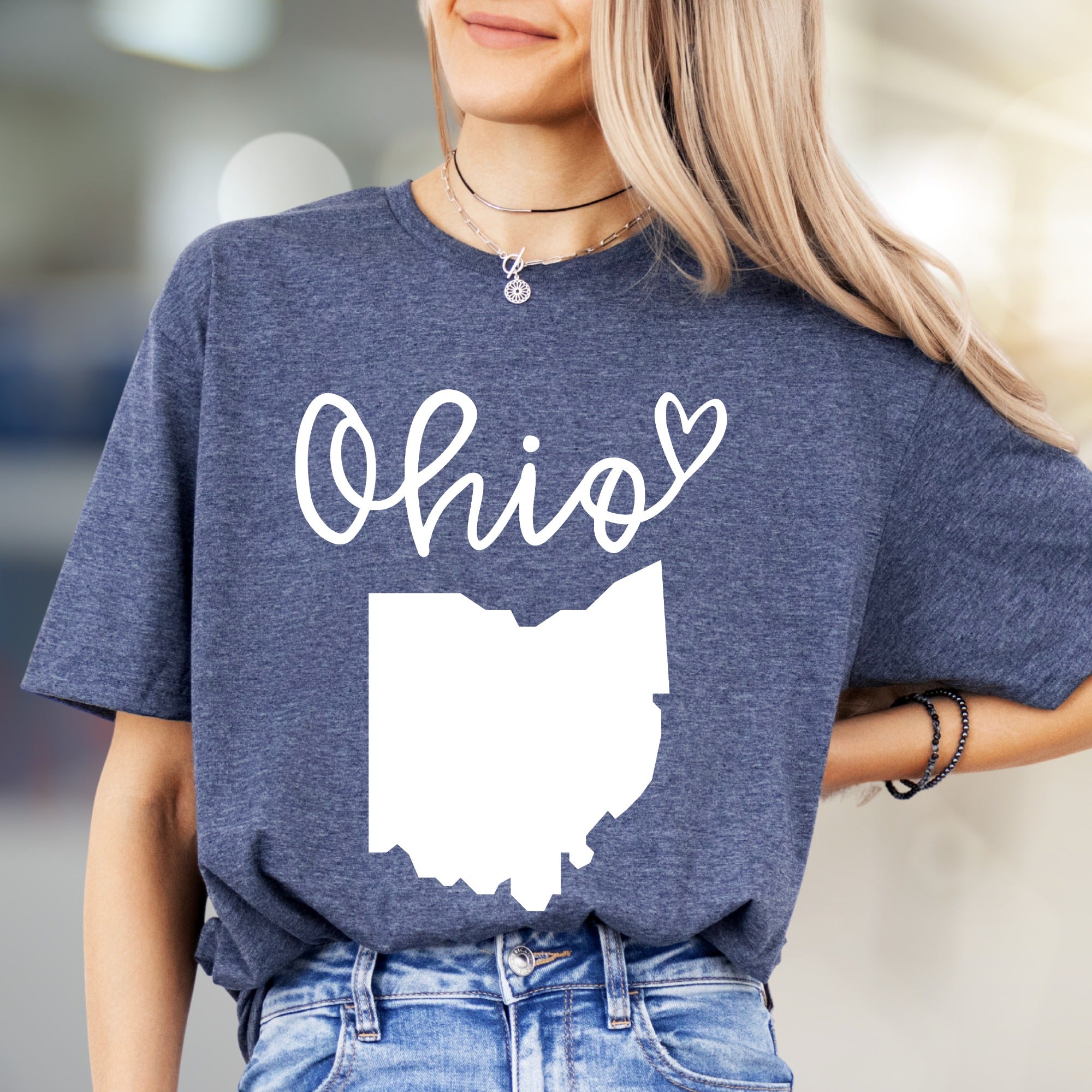 "Ohio" State Map Graphic Tee, a Hometown Love Pick for Residents & Fans