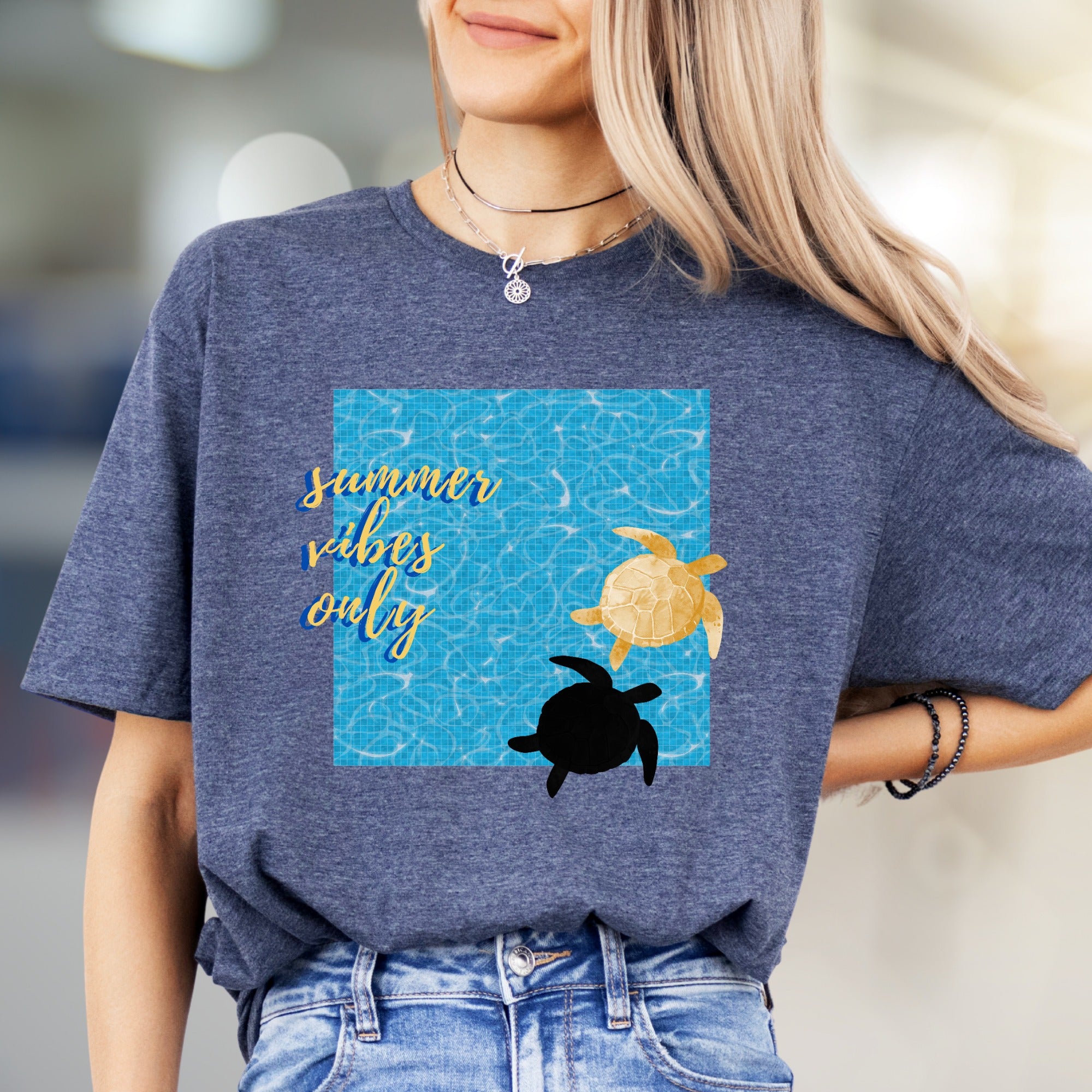 “Summer Vibes Only” Ocean Graphic Tee, a Coastal Pick for Beach Lovers