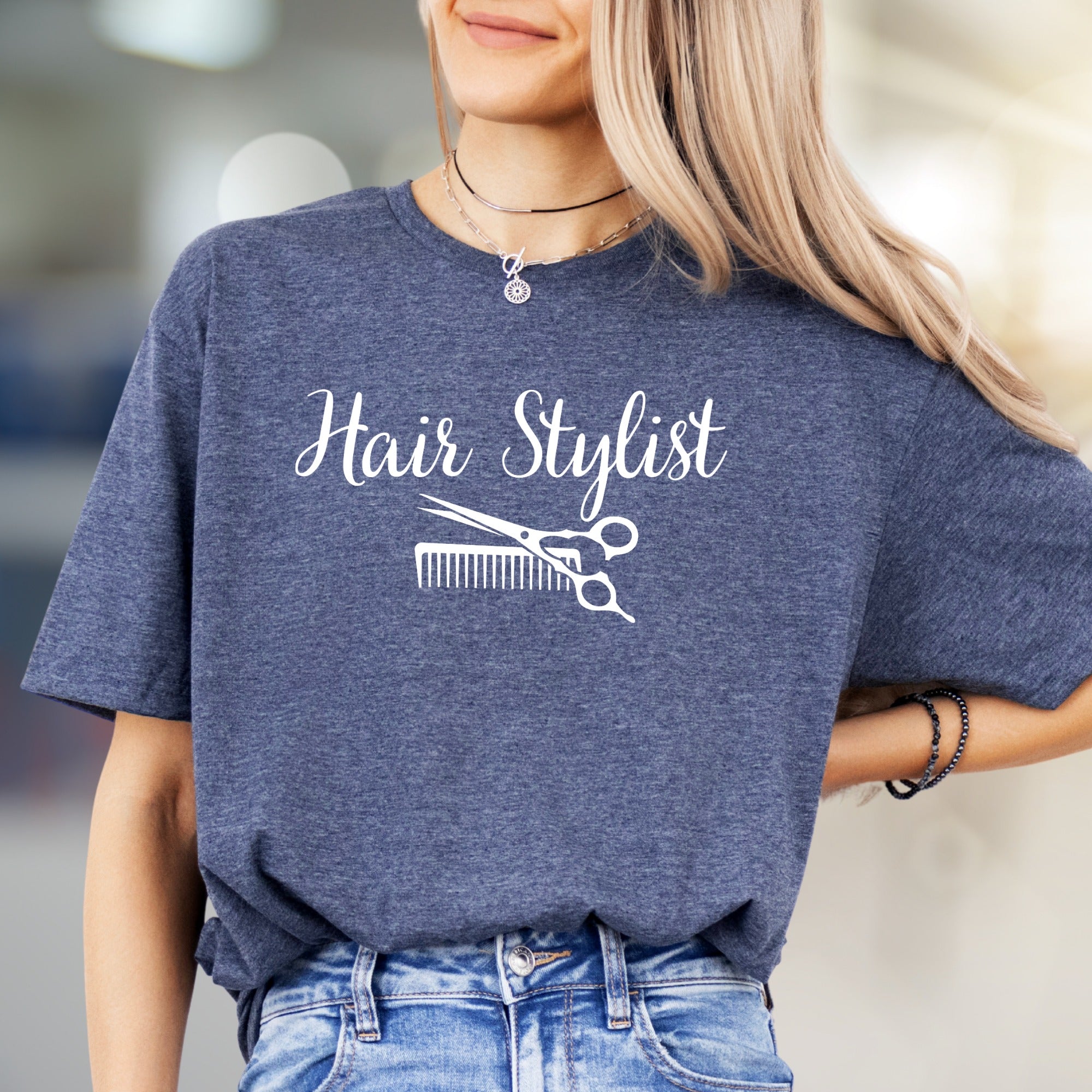 "Hair Stylist" Professional Craft Graphic Tee, a Career Pride Pick for Creatives