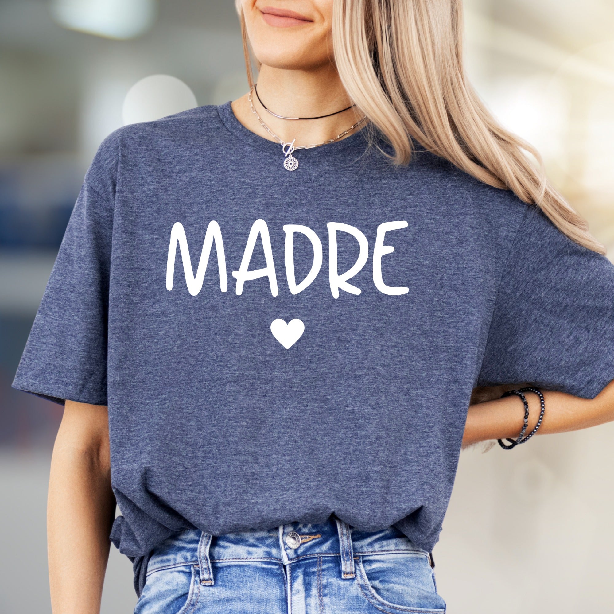"MADRE" Heart Graphic Tee, A Loving Statement for Special Women