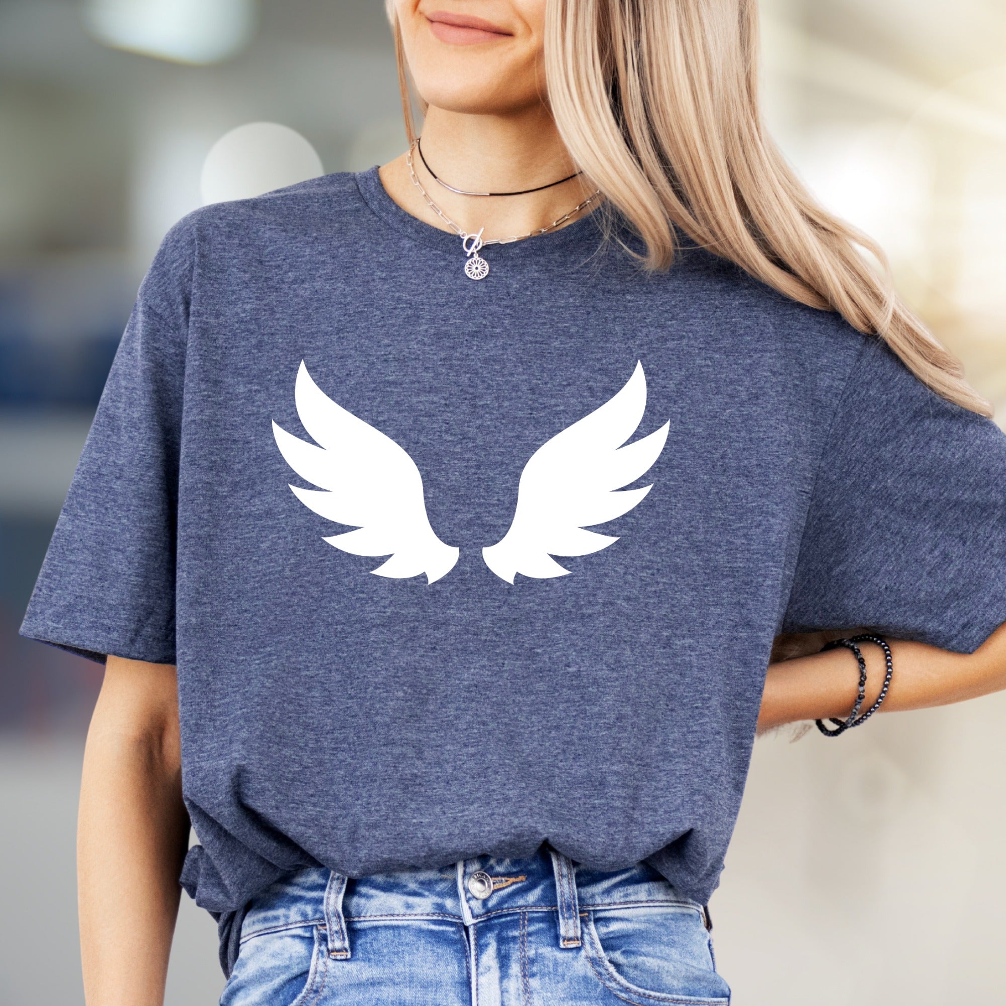 Angel Wings Graphic Tee, a Serene Statement Unisex Adult T-Shirt