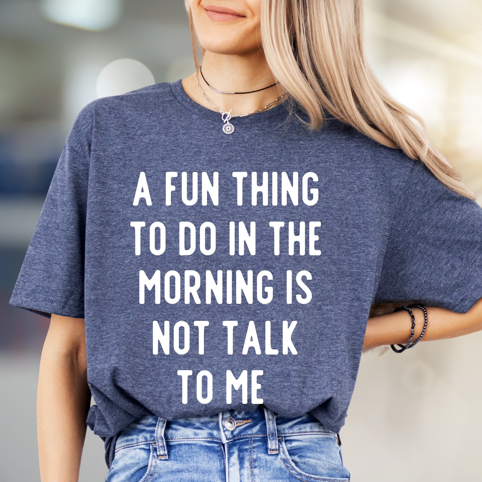 "DON'T TALK TO ME" Funny Morning Person T-Shirt, a Humorous Tee for Introverts