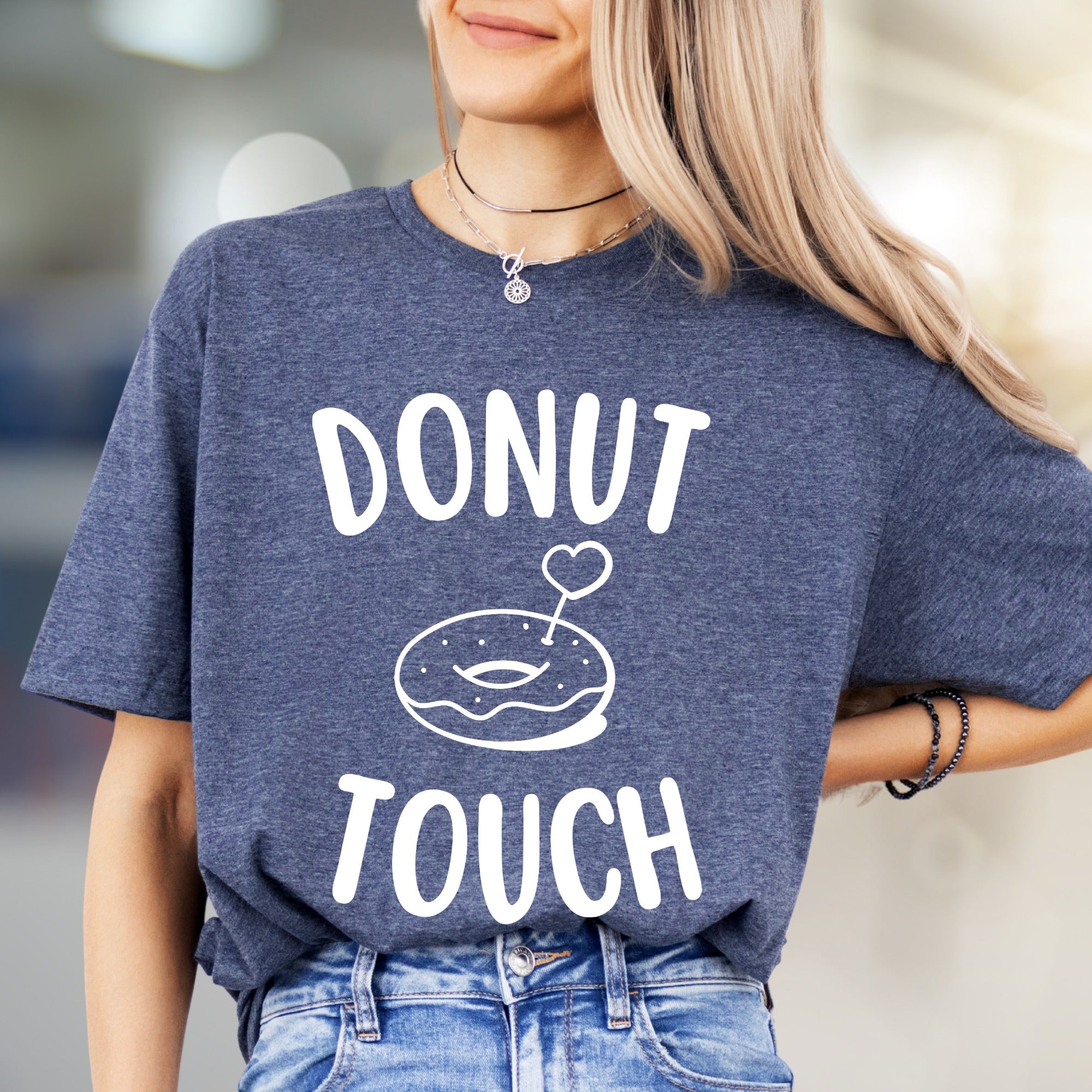 "Donut Touch" Donut Lover Graphic Tee, a Playful Pick for Foodies