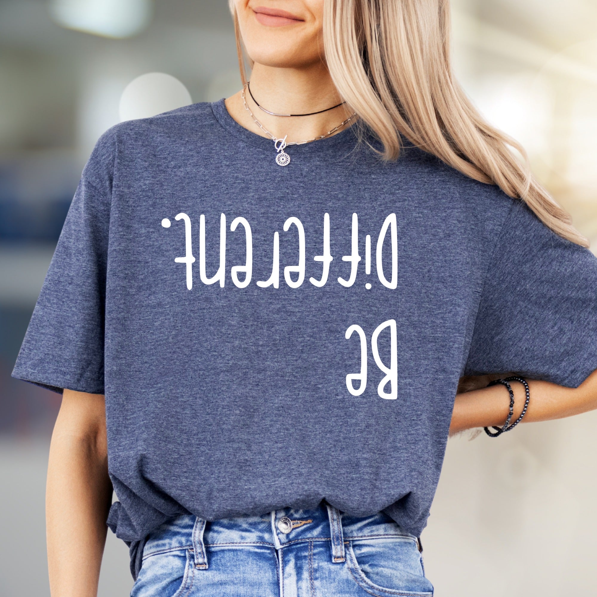 "Be Different." Unique Wordplay Graphic Tee, a Bold Statement Pick for Individuals