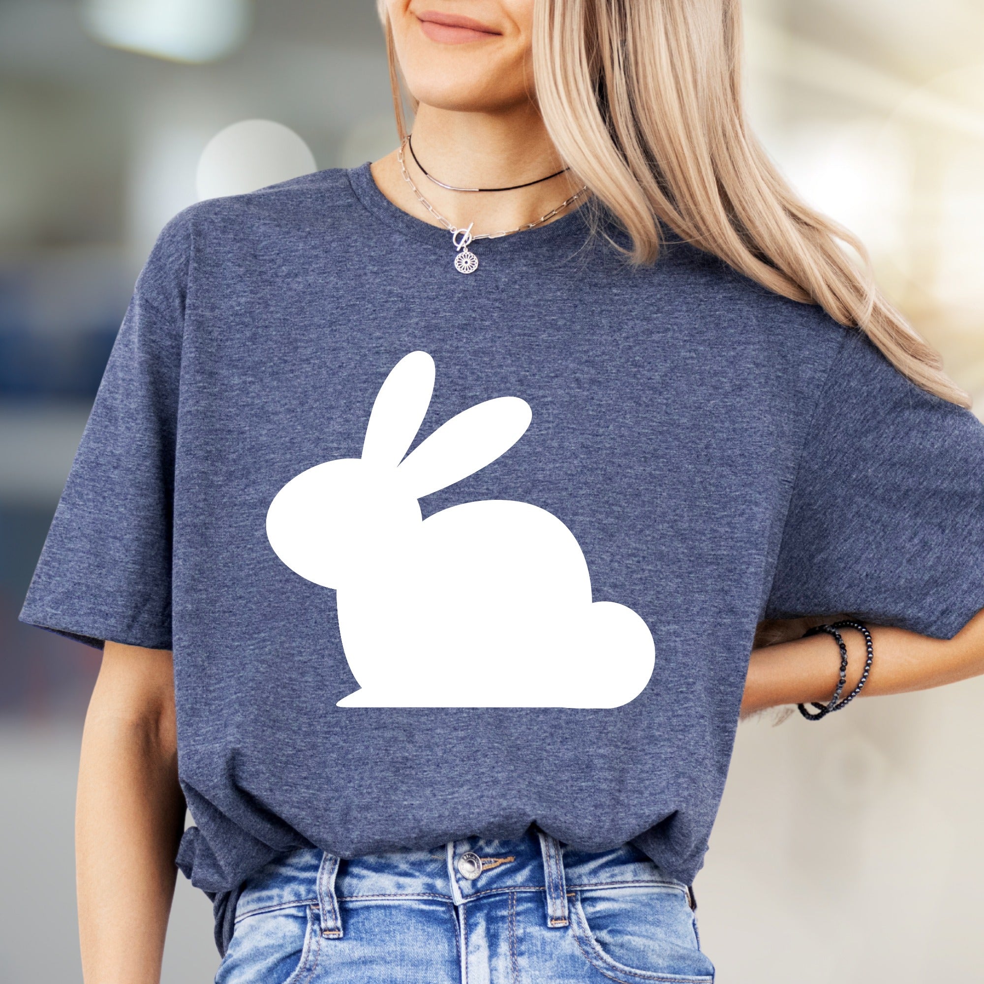 Minimalist Bunny Graphic Tee, a Cute Animal Lover Pick for Everyday Comfort