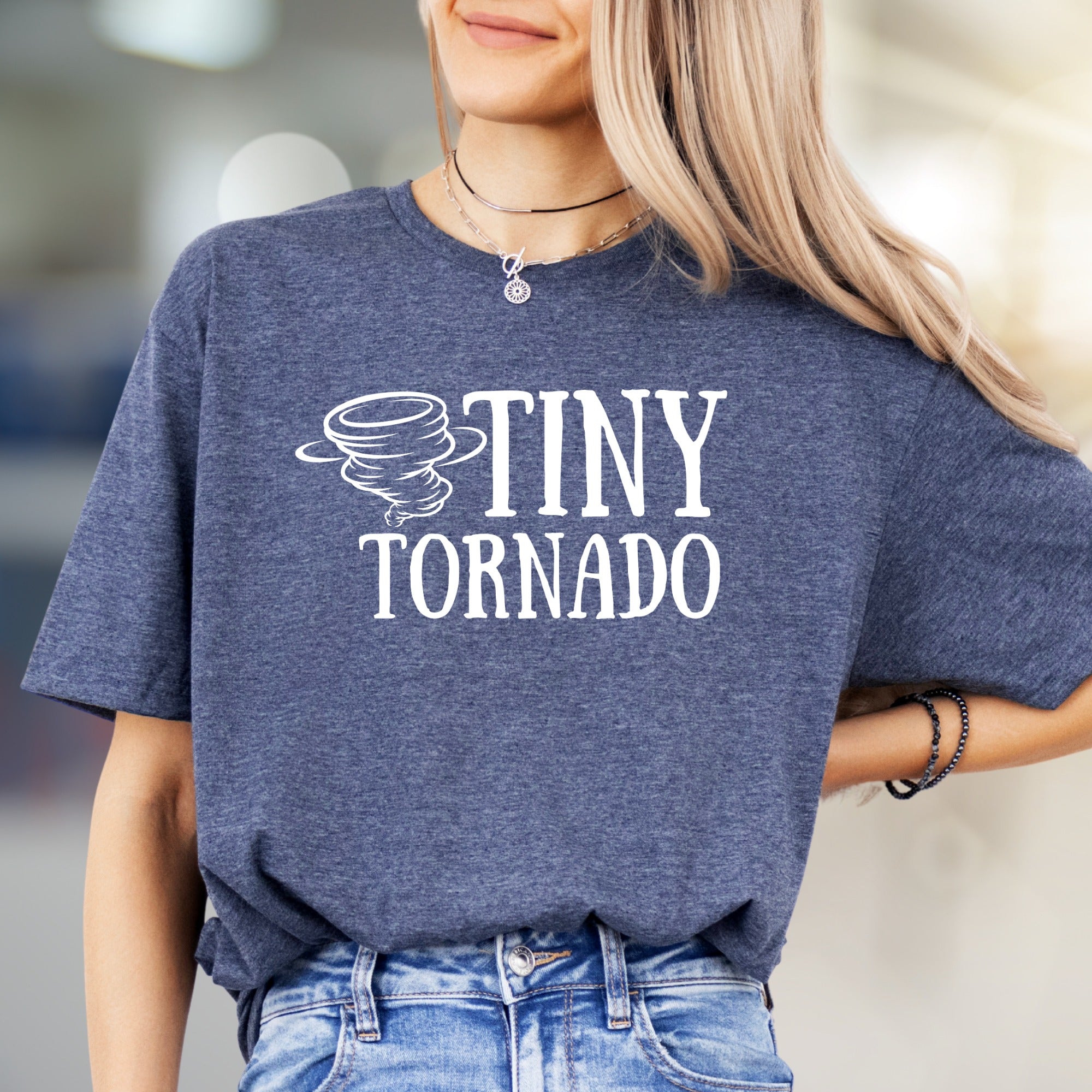 "Tiny Tornado" Humorous Graphic Tee, a Playful Pick for Energetic Souls
