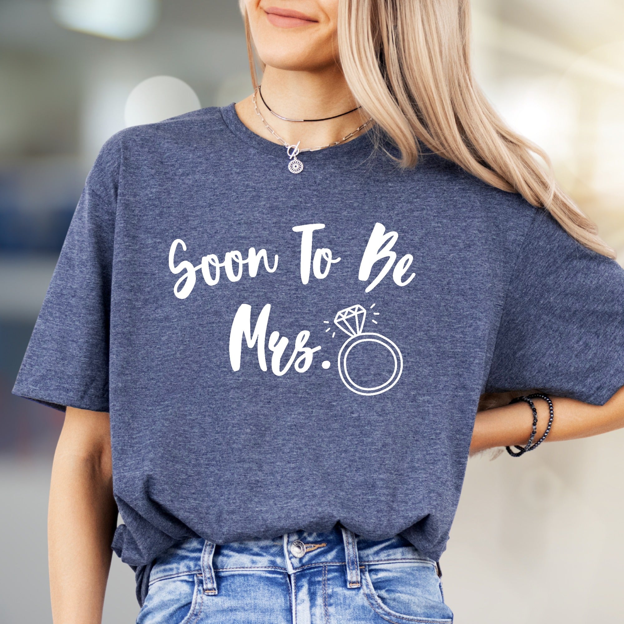 "Soon To Be Mrs." Sparkle Ring Graphic Tee, a Bridal Party Pick for Future Wives