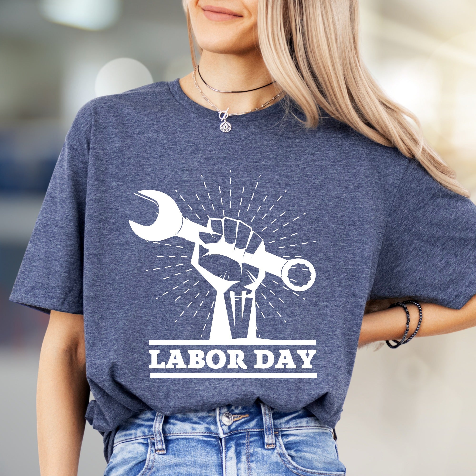"Labor Day" Empowering Graphic Tee, a Celebration Pick for Hard Workers