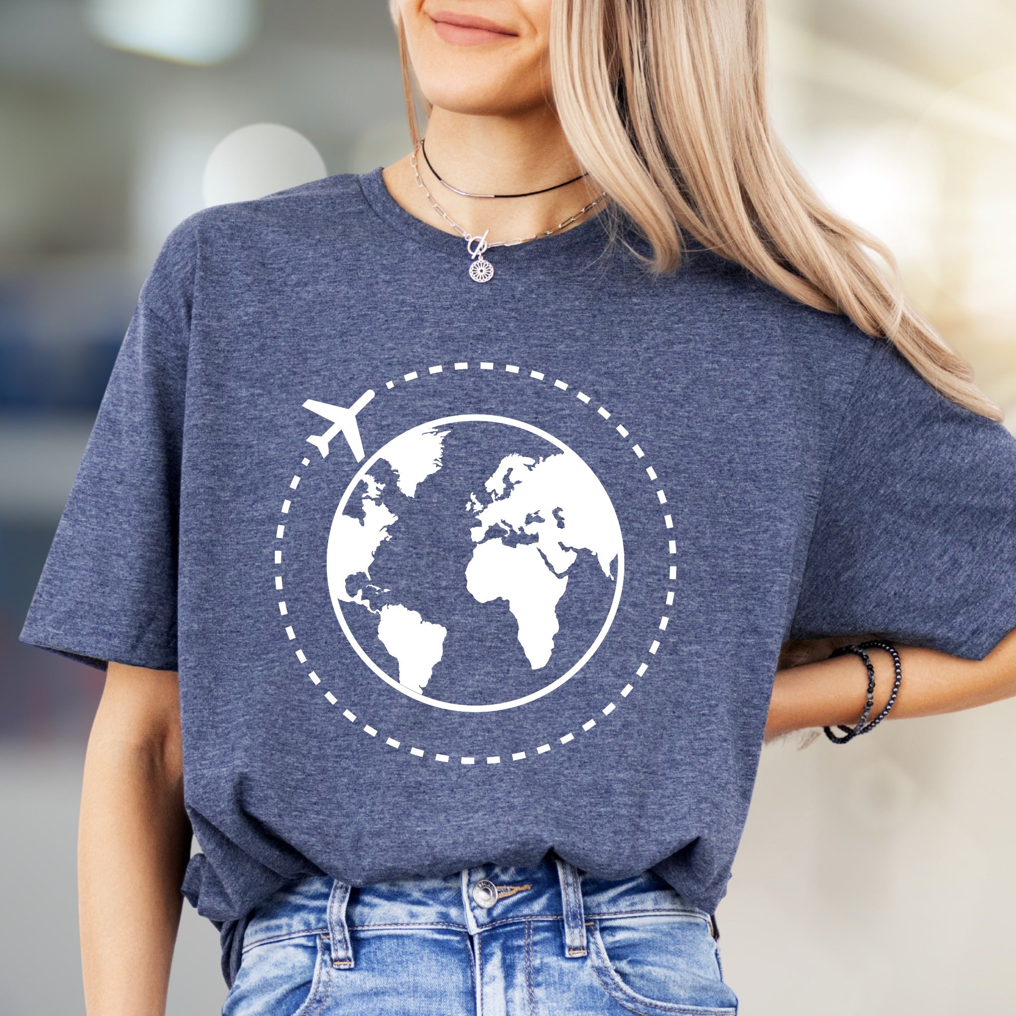 Around the World Travel Graphic Tee, a Wanderlust Pick for Adventurers