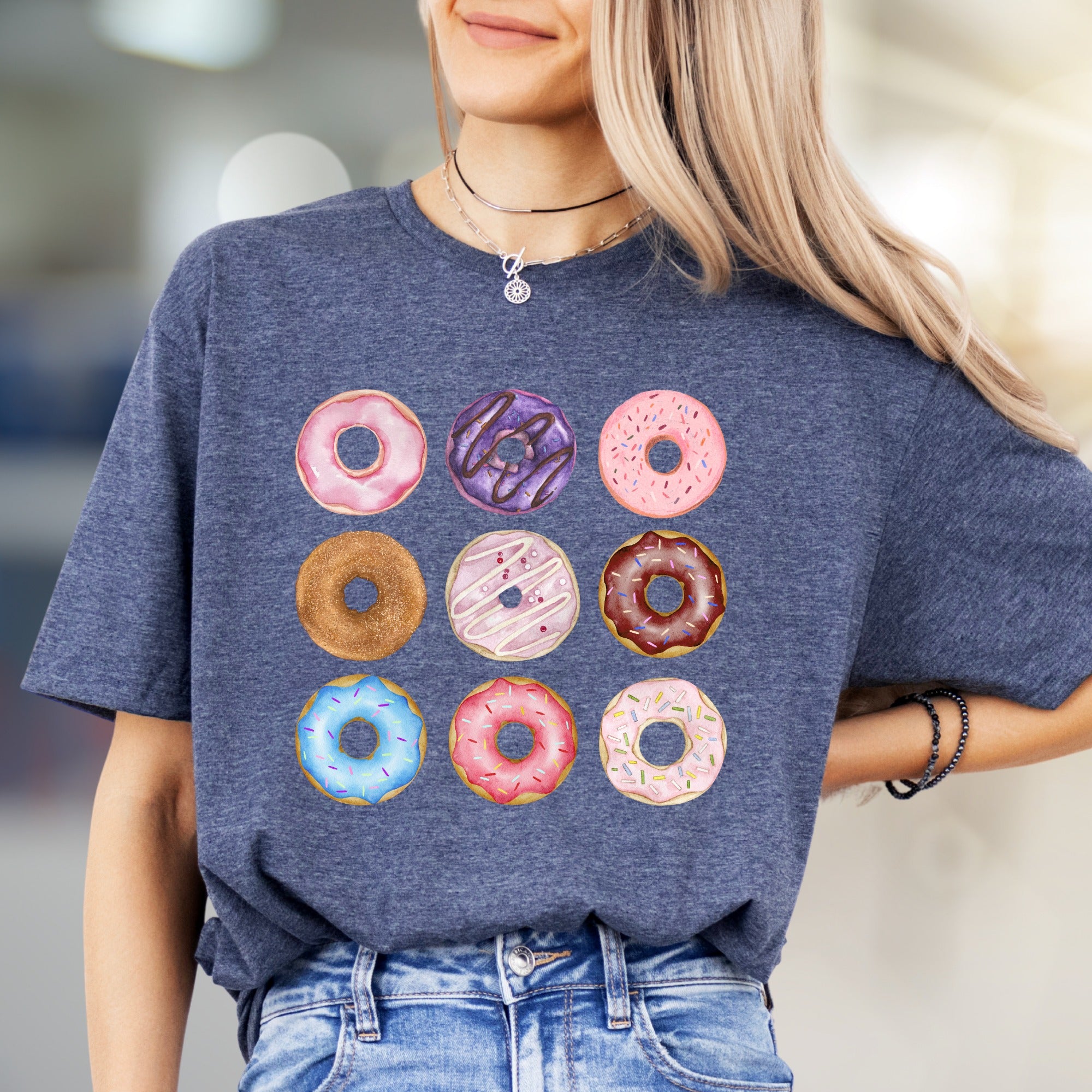 Donut Delights Dessert Graphic Tee, a Sweet Treat for Foodies