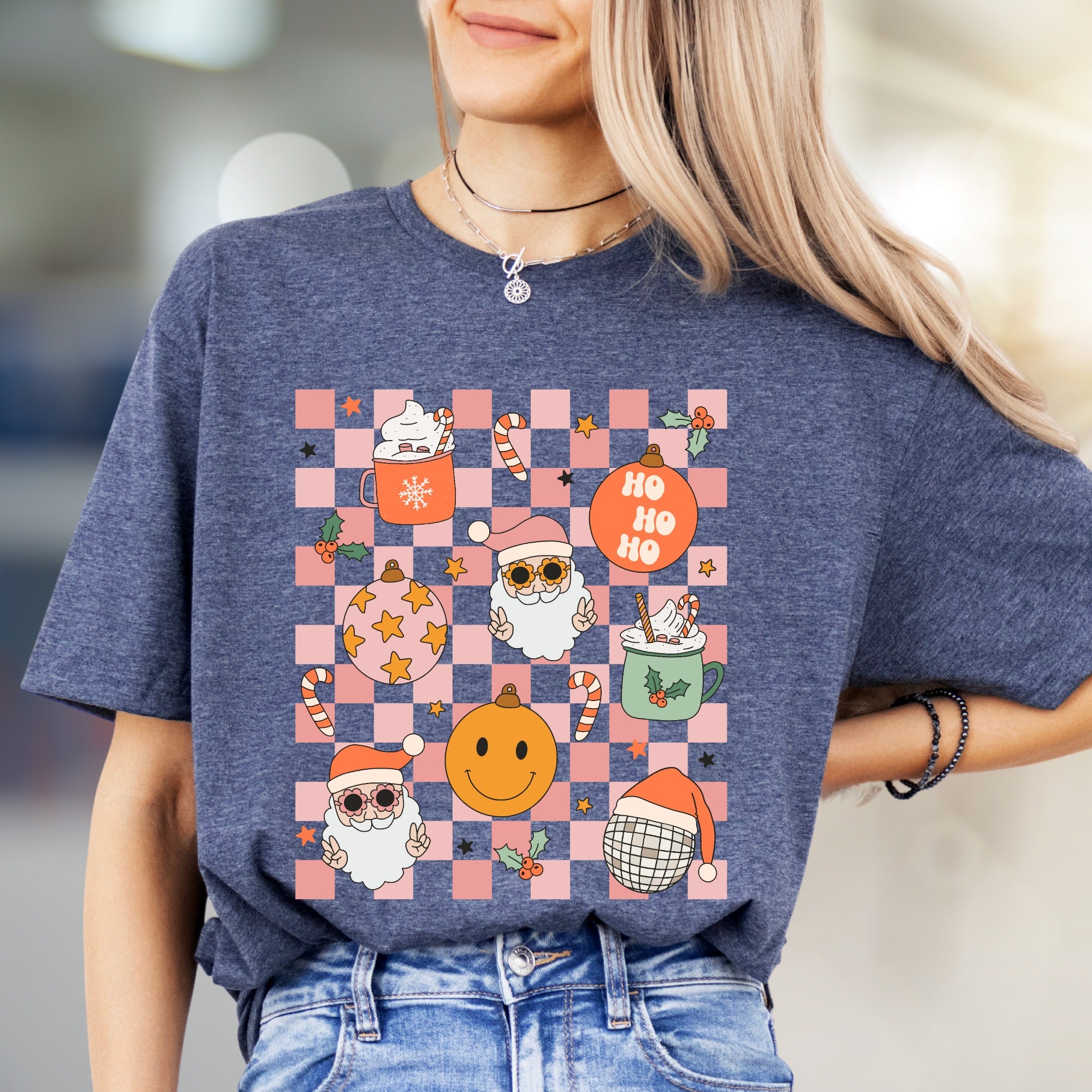 Ho Ho Ho Cheerful Christmas Graphic Tee, a Mirthful Holiday Pick for Everyone