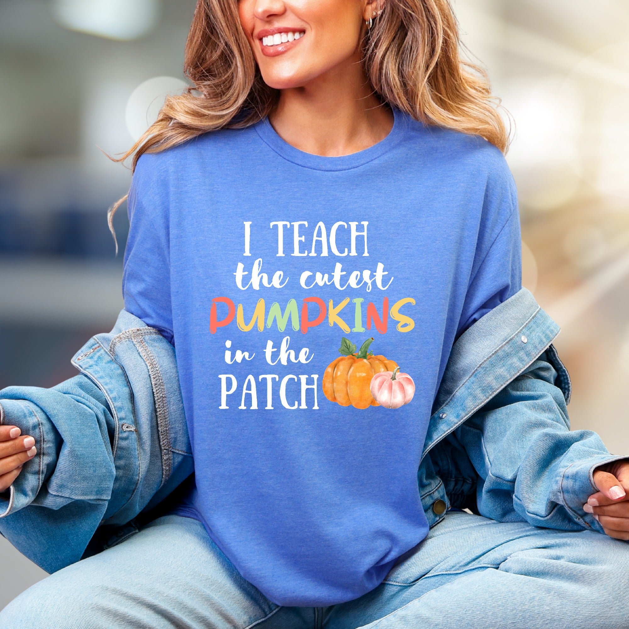 "I Teach the Cutest Pumpkins in the Patch" Fall Teacher Graphic Tee, a Educator Appreciation Pick for Teachers