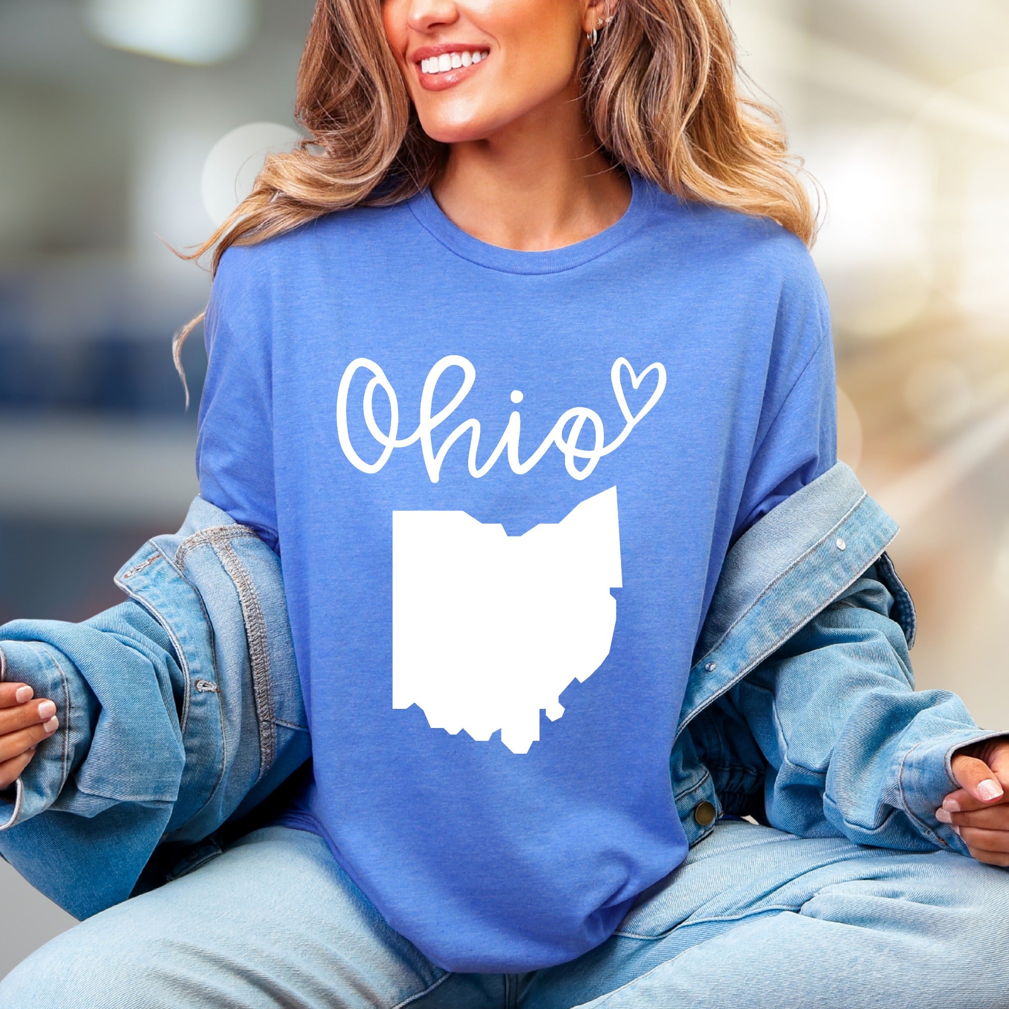 "Ohio" State Map Graphic Tee, a Hometown Love Pick for Residents & Fans