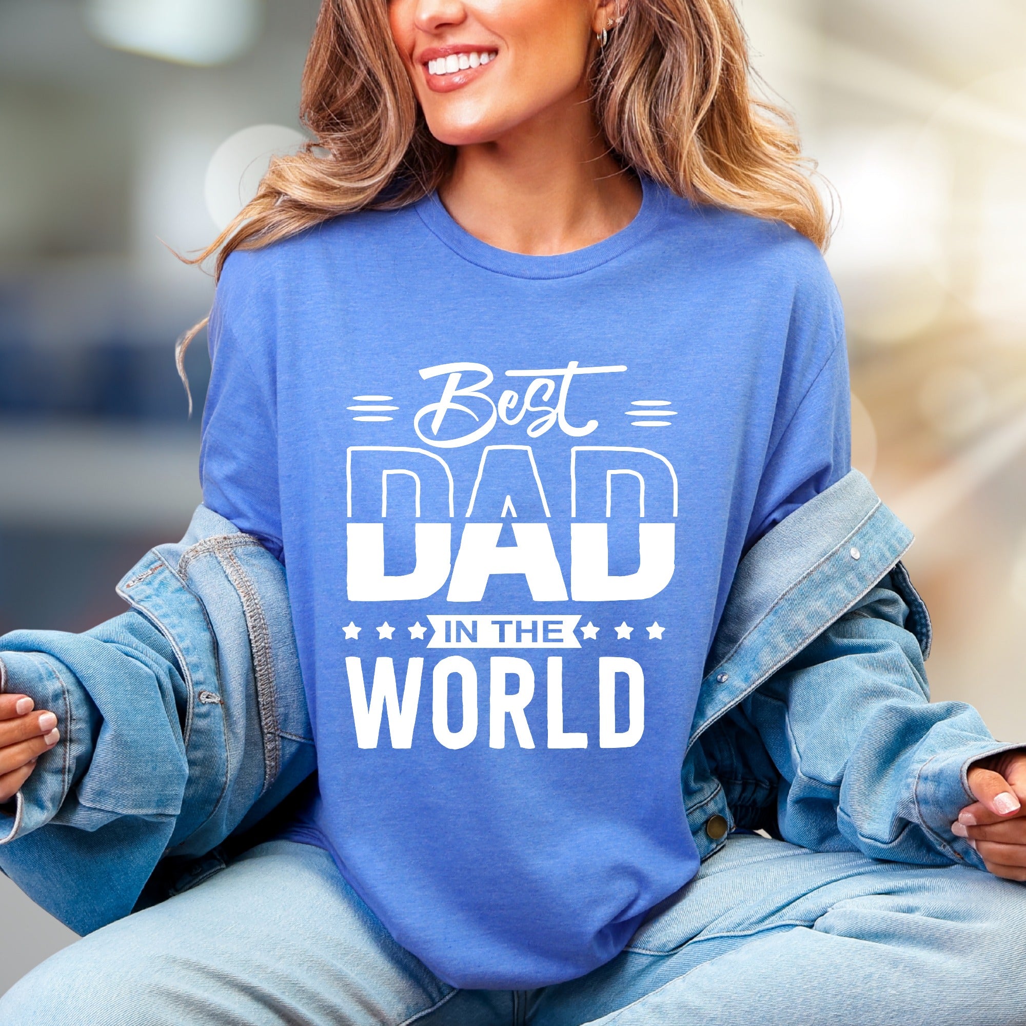 "Best Dad In The World" Father's Day Graphic Tee, a Thoughtful Gift for Dads