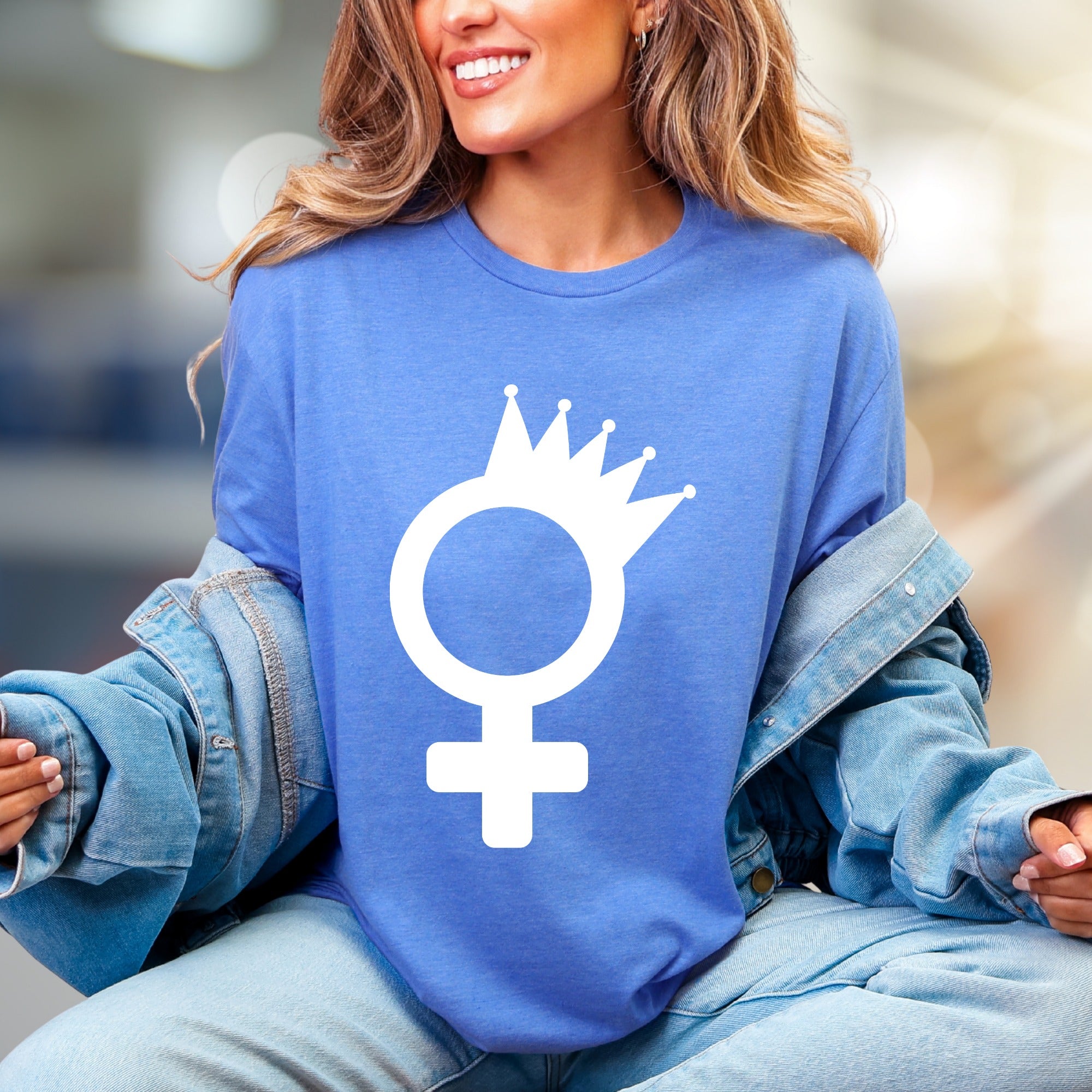 Queen Feminine Symbol | Empowerment Graphic Tee, a Statement Pick for Her