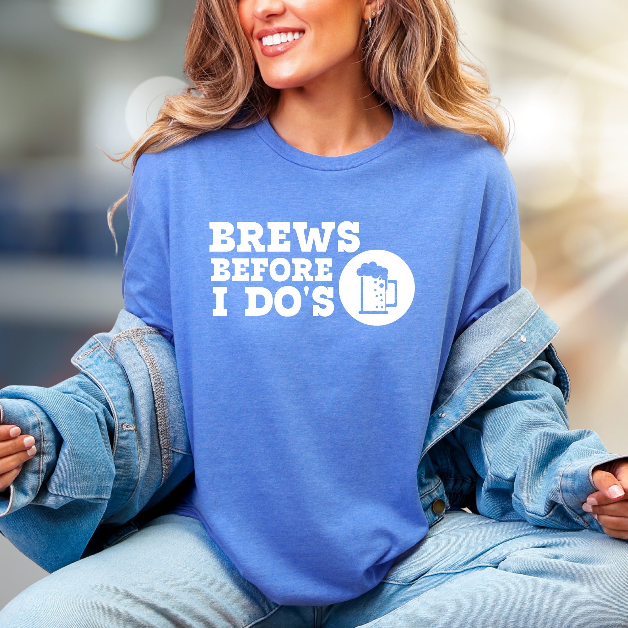 "Brews Before I Do's" Bachelor Party Graphic Tee, a Celebration Pick for Groomsmen