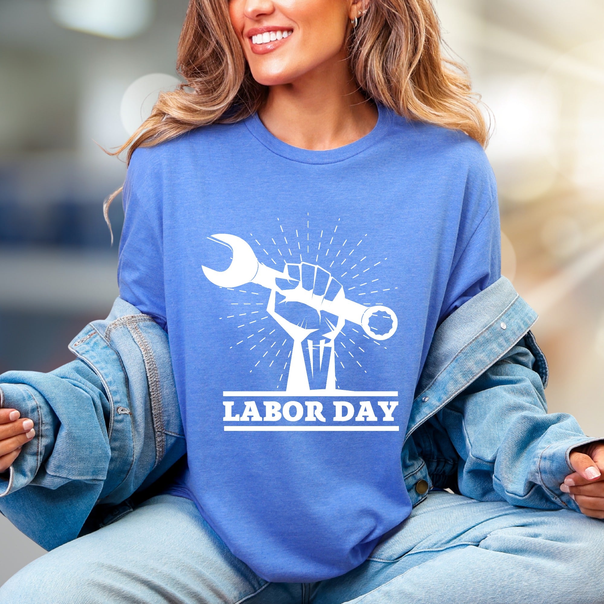 "Labor Day" Empowering Graphic Tee, a Celebration Pick for Hard Workers
