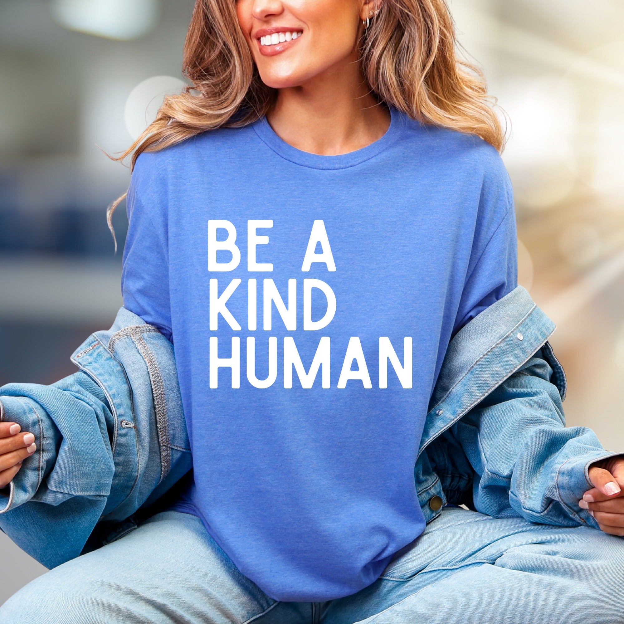 "BE A KIND HUMAN" Inspirational Graphic Tee, a Positive Vibe for Everyone