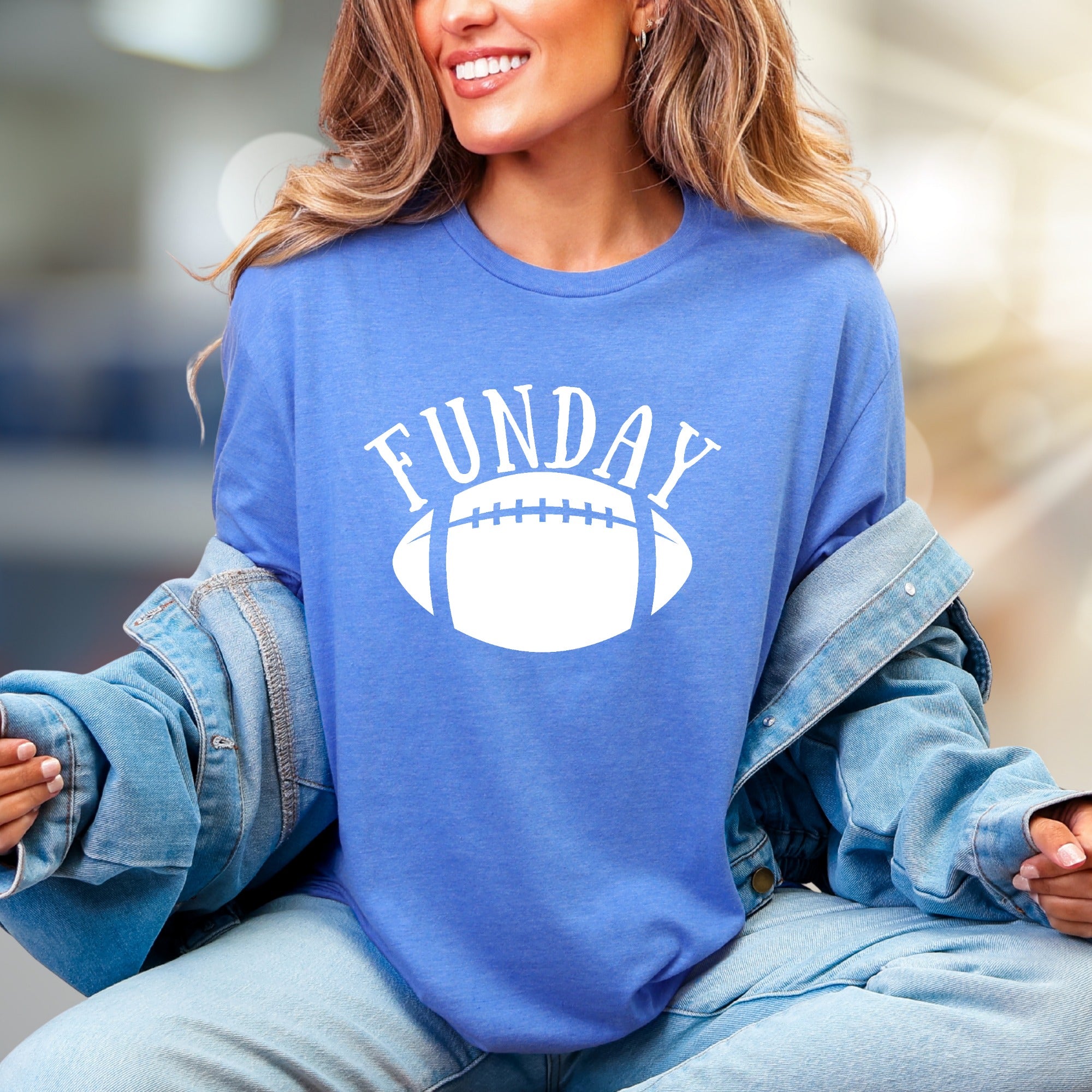 "FUNDAY" Football Graphic Tee, a Game Day Pick for Sports Fans