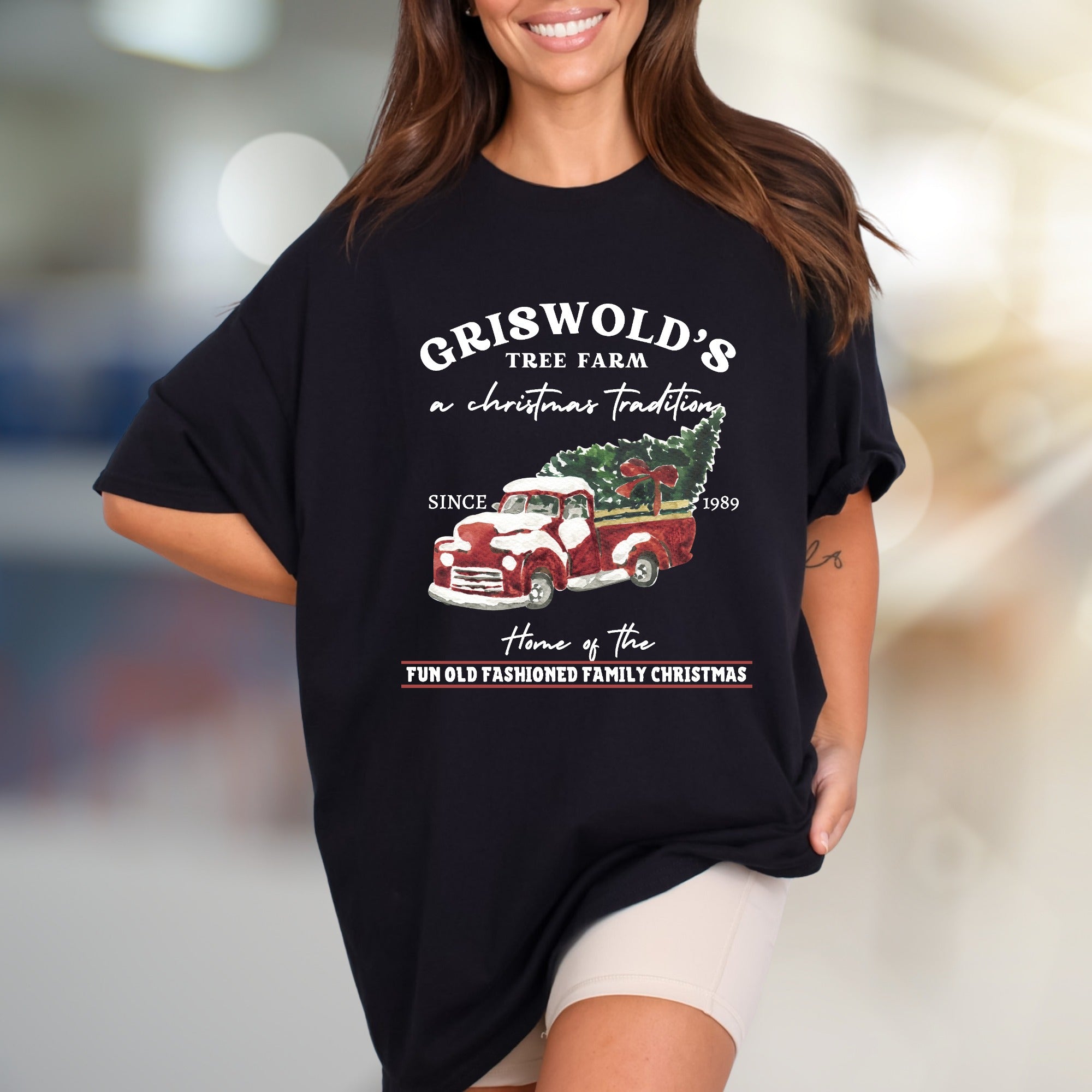 "Griswold's Tree Farm" Christmas Tradition Graphic Tee, a Festive Unisex Pick for Holiday Enthusiasts