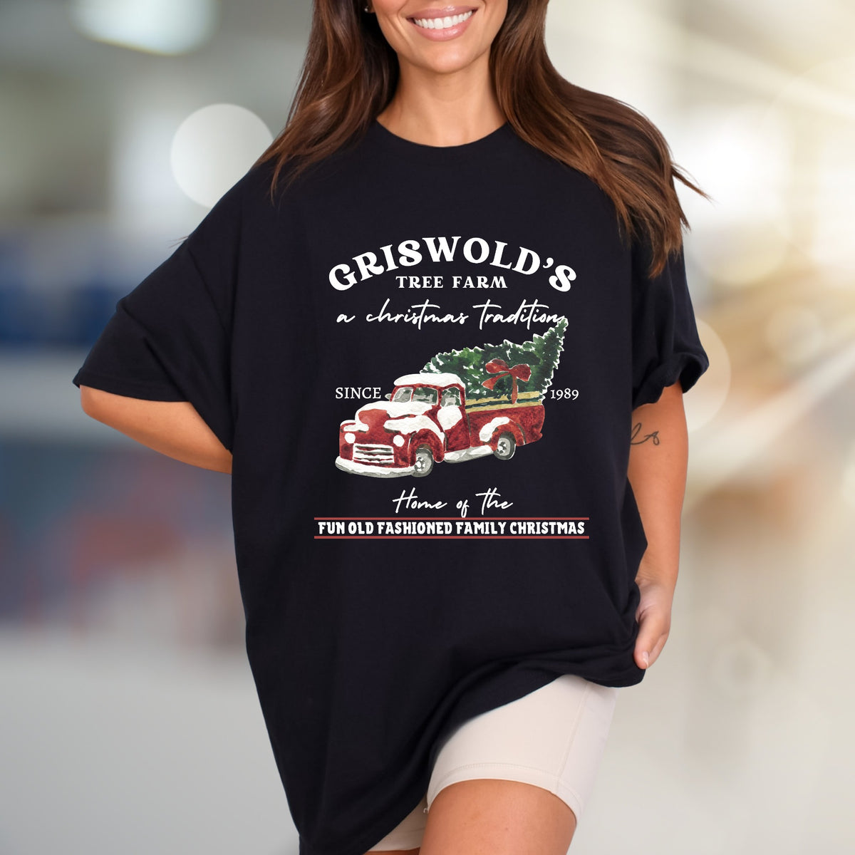 "Griswold's Tree Farm" Christmas Tradition Graphic Tee, a Festive Unisex Pick for Holiday Enthusiasts