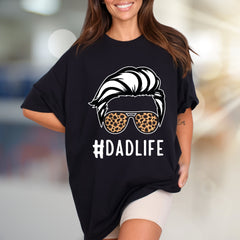 #DADLIFE Leopard Print Sunglasses Graphic Tee, a Father's Day Pick for Cool Dads