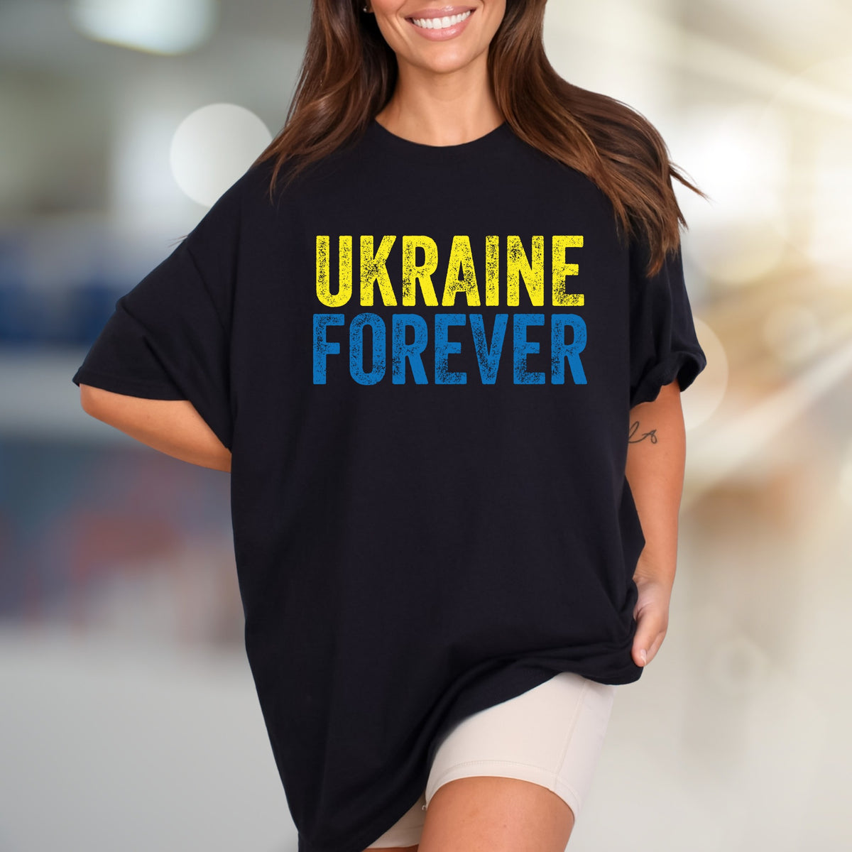 "Ukraine Forever" Patriotic Graphic Tee, a Statement Pick for Supporters