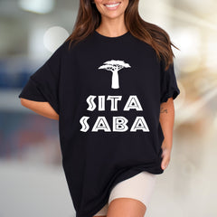 "SITA SABA" Baobab Tree Graphic Tee, a Zen Nature Pick for Global Adventurers