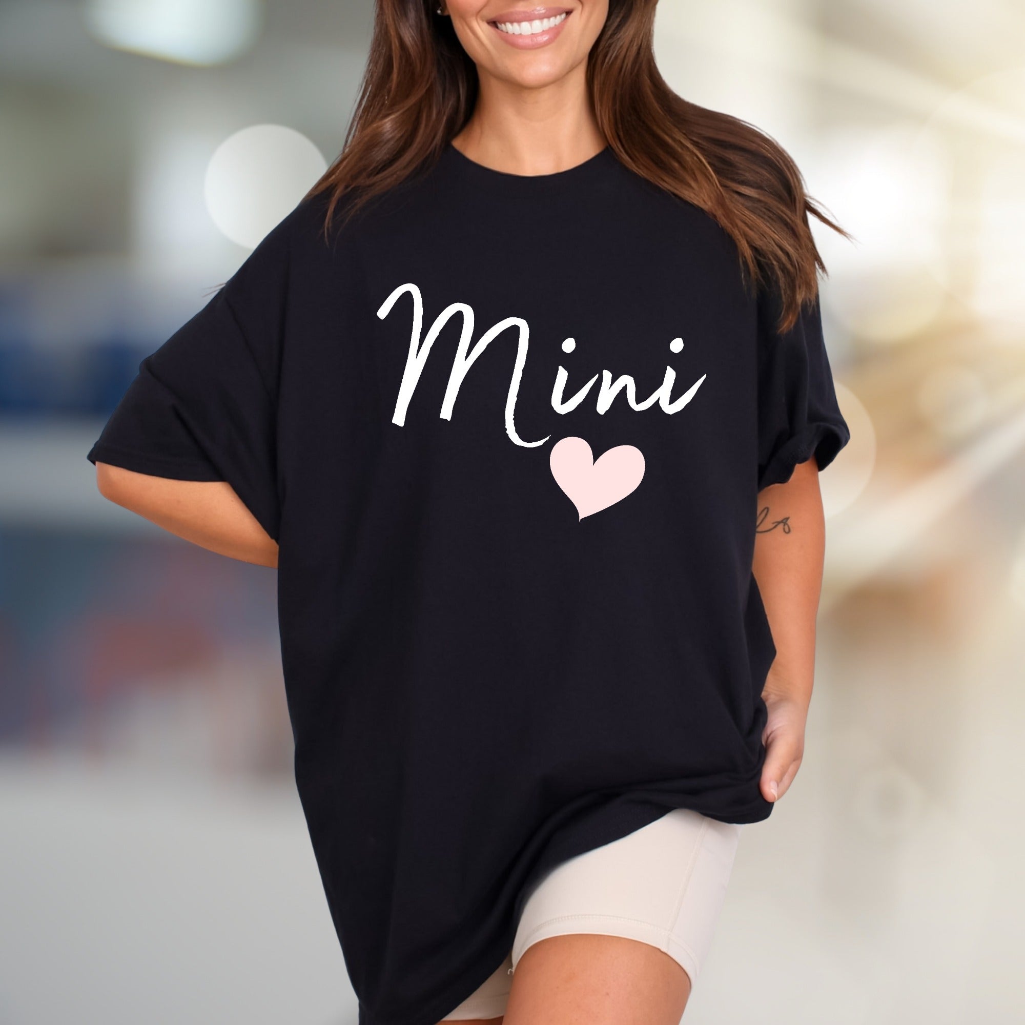 "Mini" Script Heart Graphic Tee, a Sweet Family Pick for Moms & Daughters