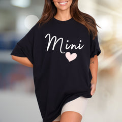 "Mini" Script Heart Graphic Tee, a Sweet Family Pick for Moms & Daughters