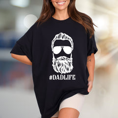 "#DADLIFE" Bearded Guy Graphic Tee, a Father's Day Pick for Cool Dads