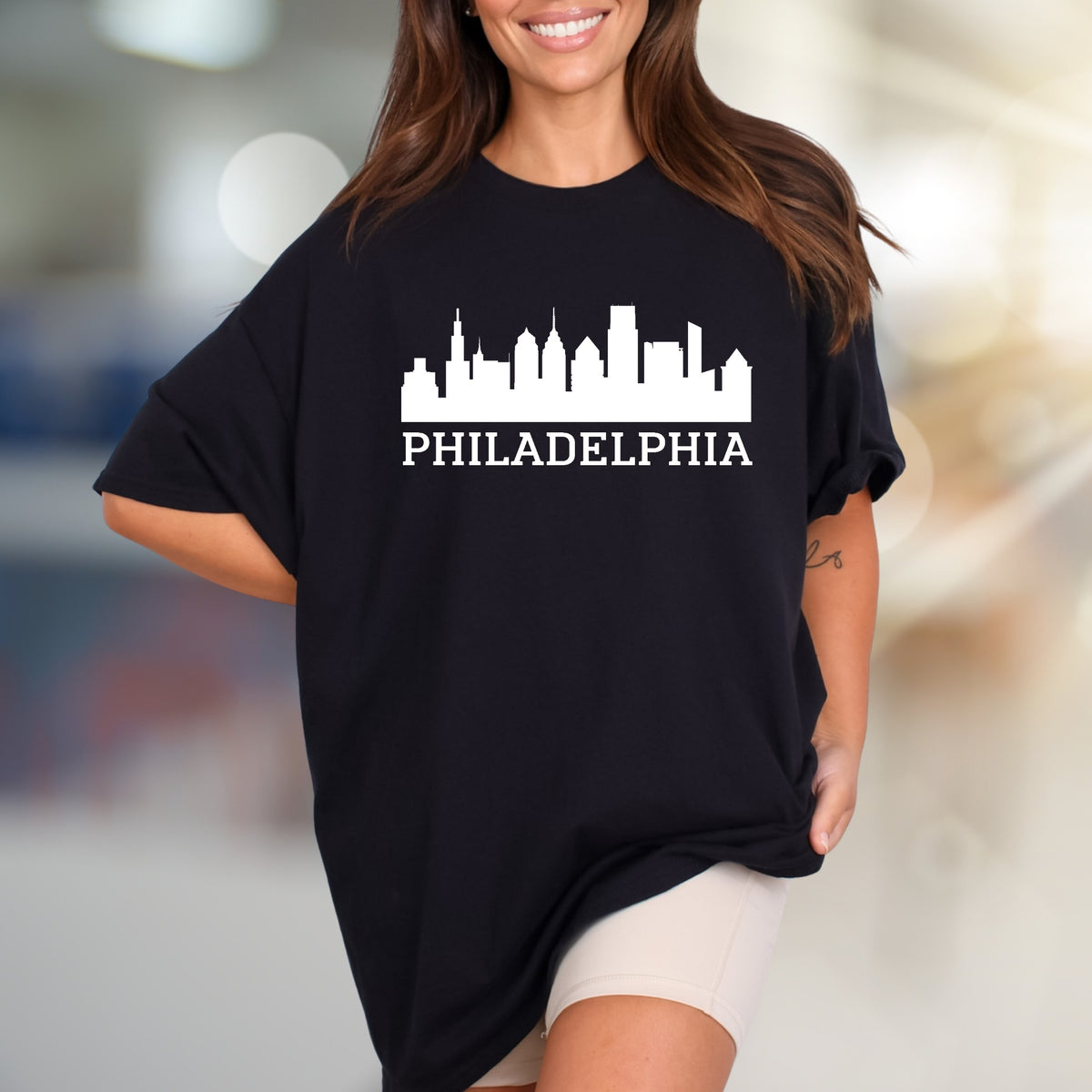Philadelphia Skyline Cityscape Graphic Tee, a Urban Style Pick for Travelers