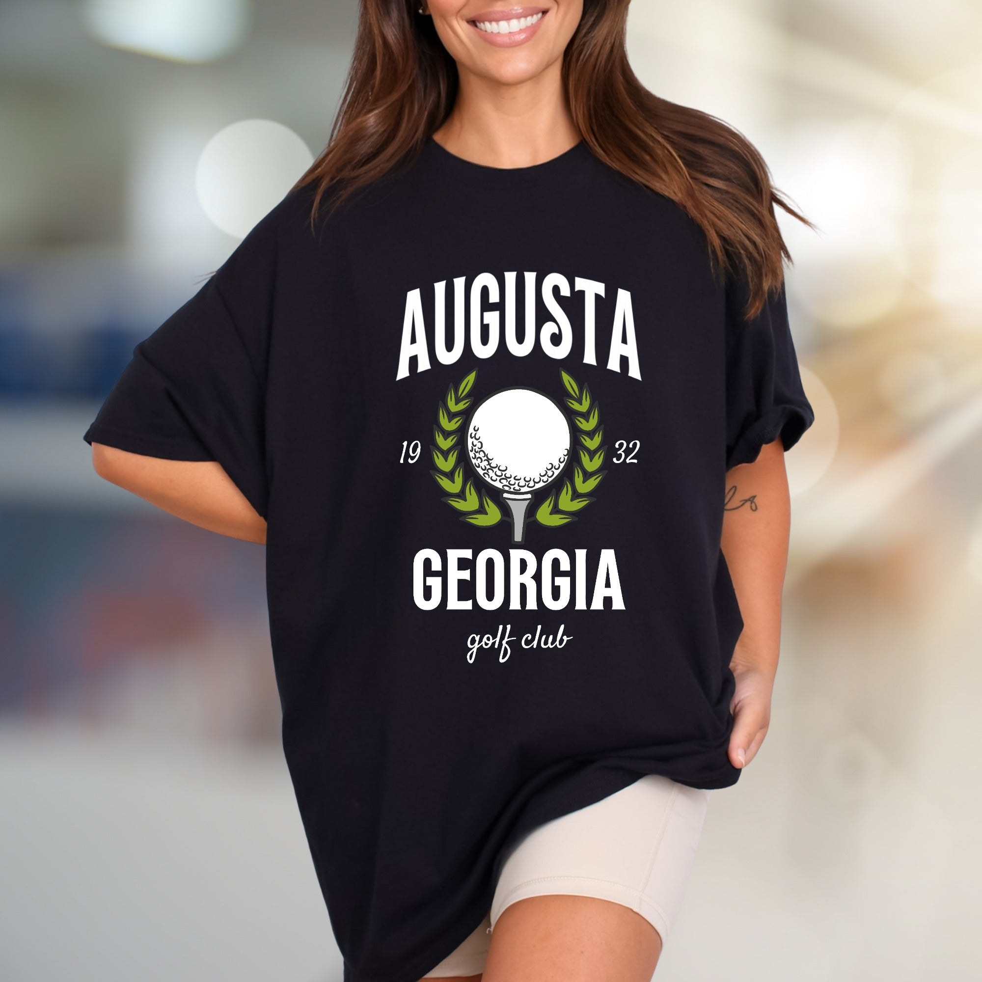 "Augusta Georgia Golf Club" Vintage Sports Graphic Tee, a Classic Pick for Golf Enthusiasts