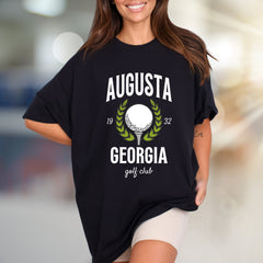 "Augusta Georgia Golf Club" Vintage Sports Graphic Tee, a Classic Pick for Golf Enthusiasts