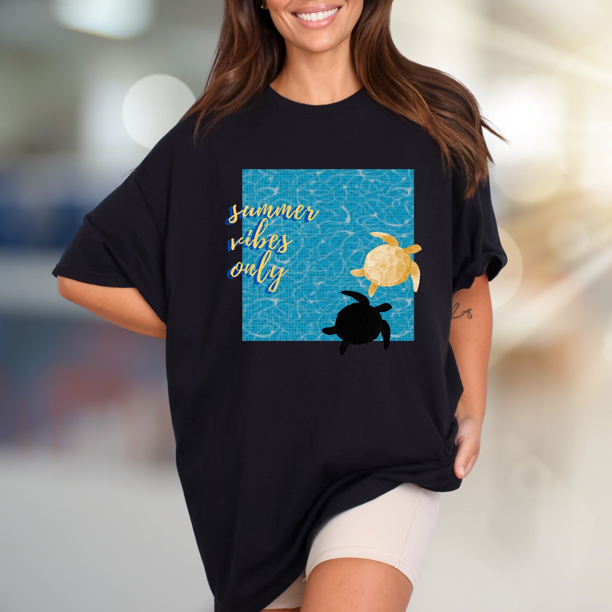 “Summer Vibes Only” Ocean Graphic Tee, a Coastal Pick for Beach Lovers
