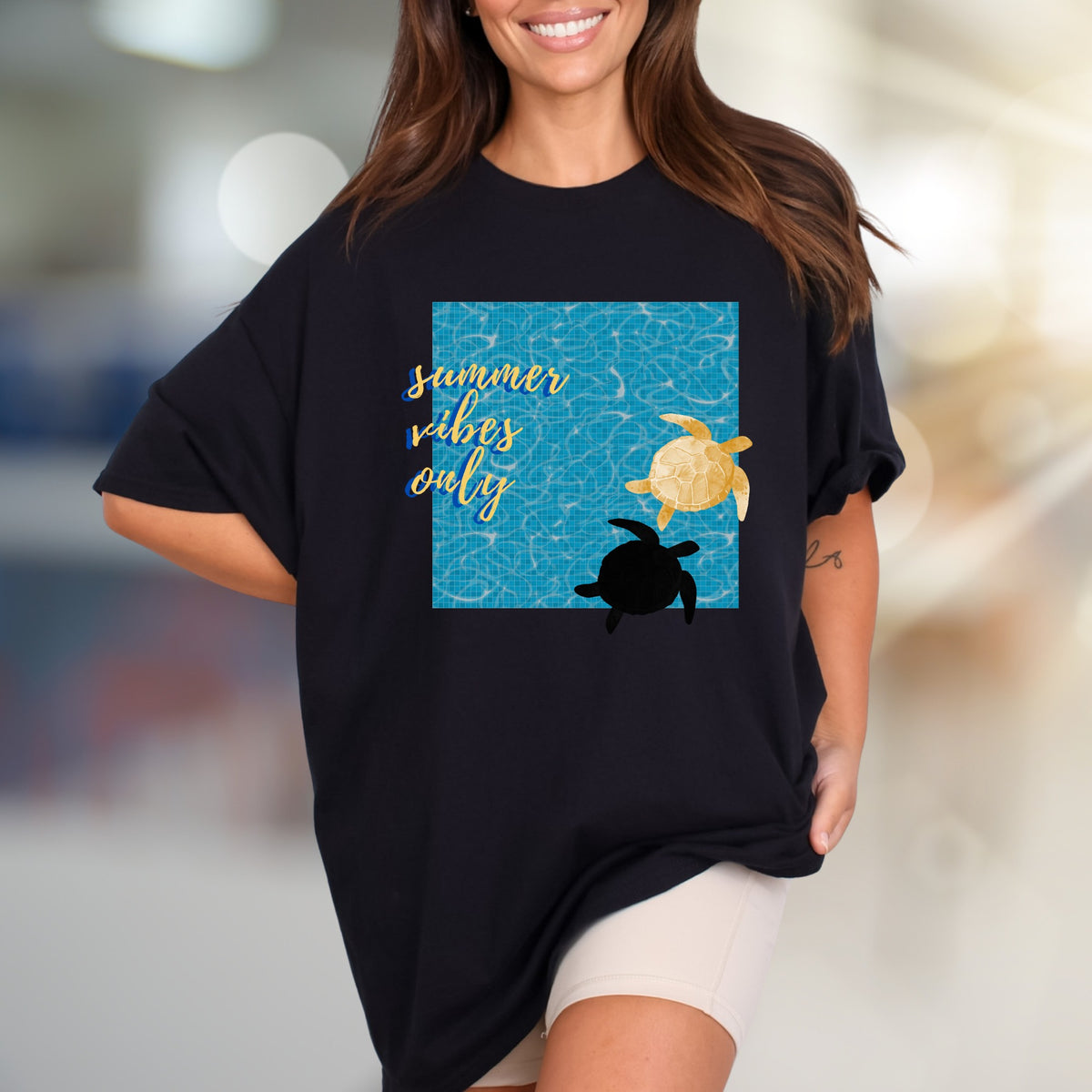 “Summer Vibes Only” Ocean Graphic Tee, a Coastal Pick for Beach Lovers