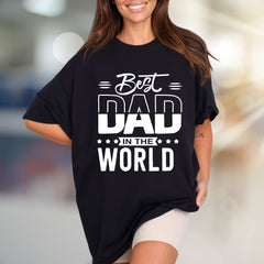 "Best Dad In The World" Father's Day Graphic Tee, a Thoughtful Gift for Dads