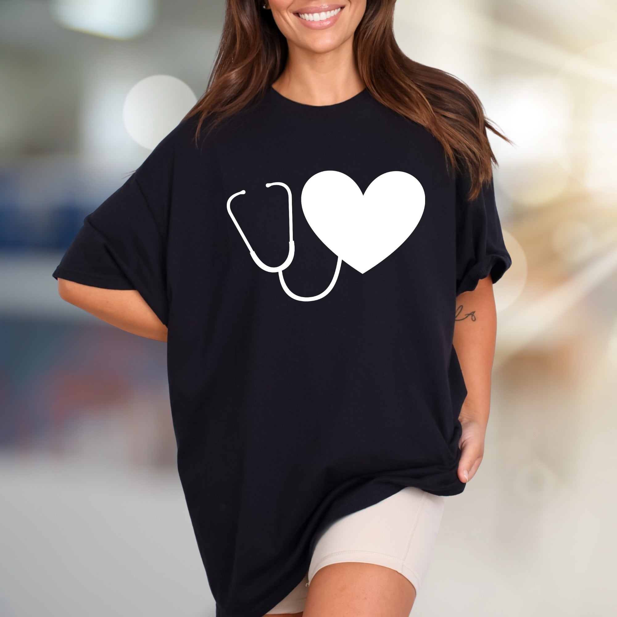 Heart Stethoscope | Medical Appreciation Graphic Tee, a Healthcare Hero Pick for Everyday Comfort
