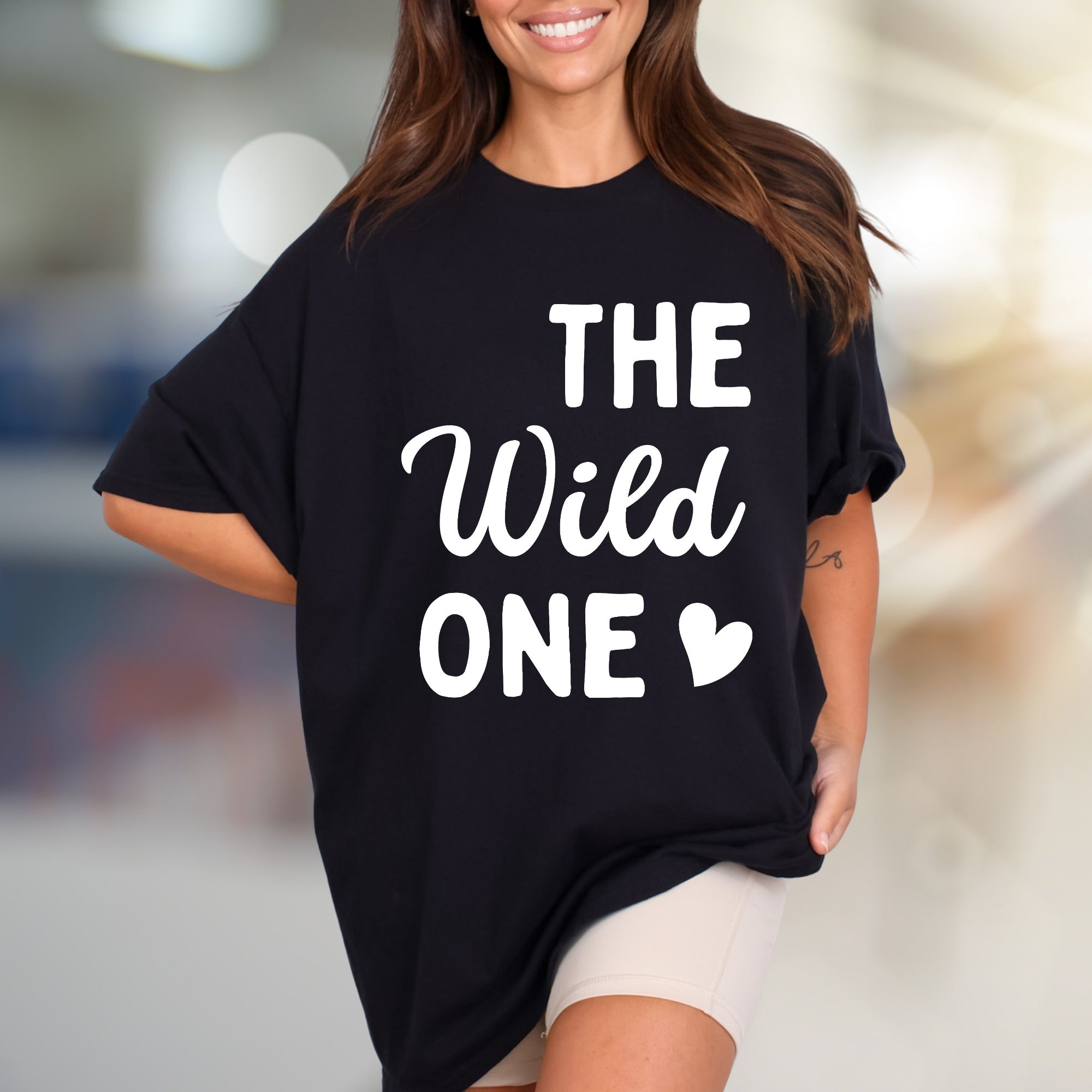 "THE Wild ONE" Bold Statement Graphic Tee, a Playful Pick for Free Spirits