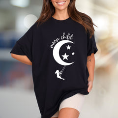 "Moon Child" Celestial Graphic Tee, a Dreamy Pick for Stargazers