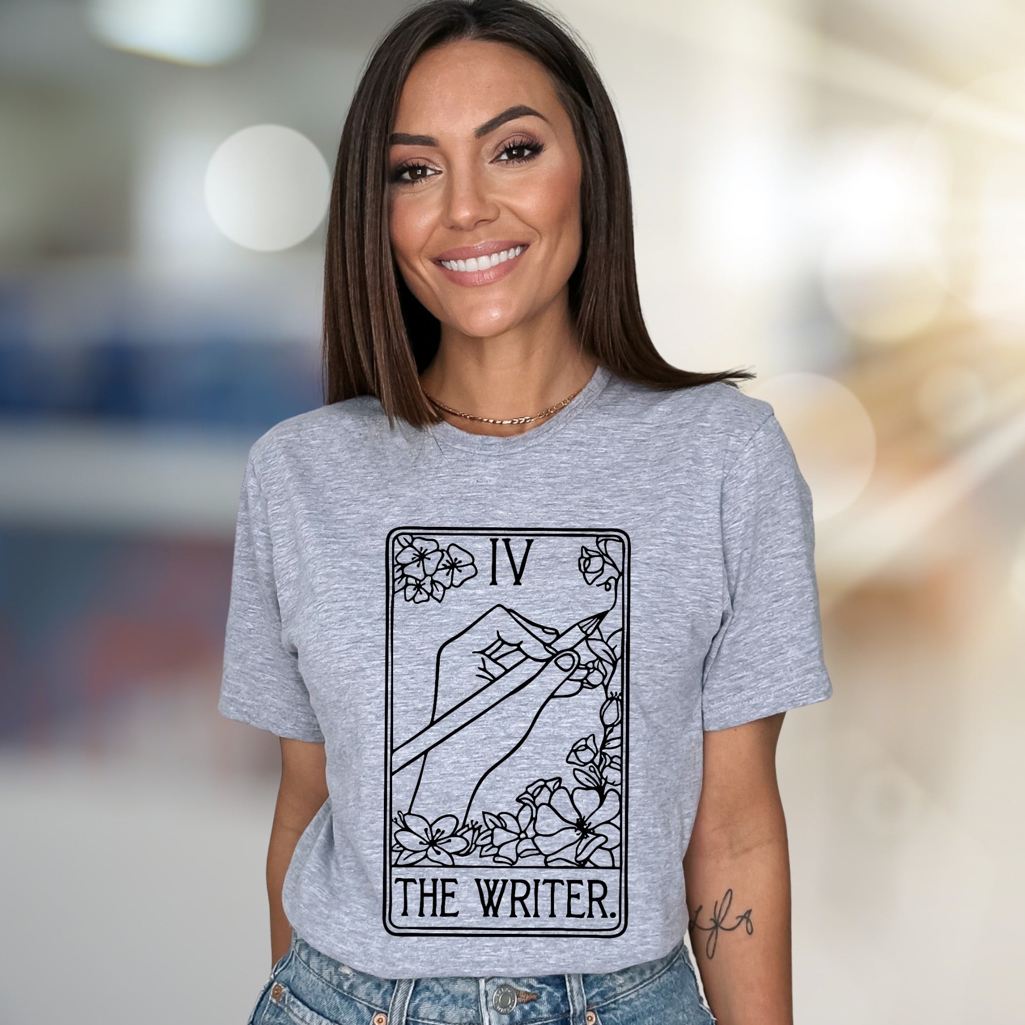 "THE WRITER." Tarot Card Graphic Tee, A Creative Soul's Statement Piece